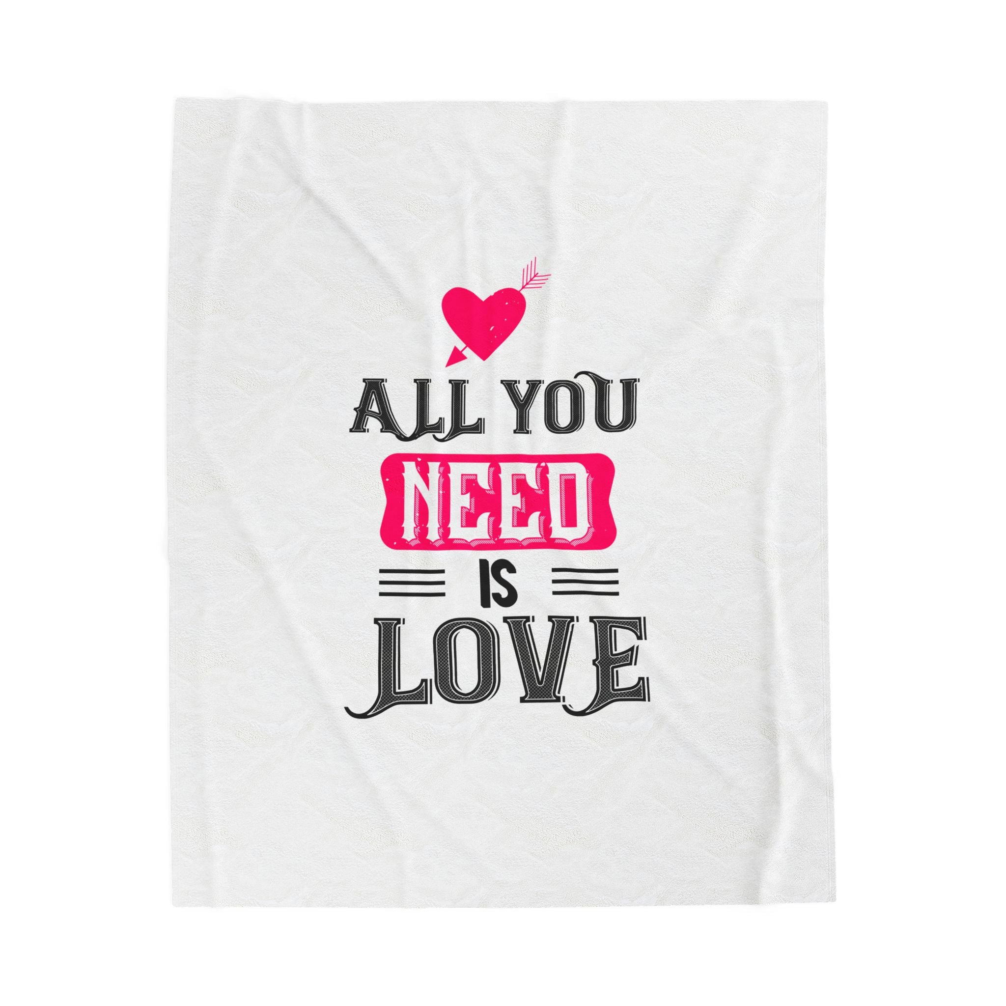 All You Need Is Love, Velveteen Plush Blanket