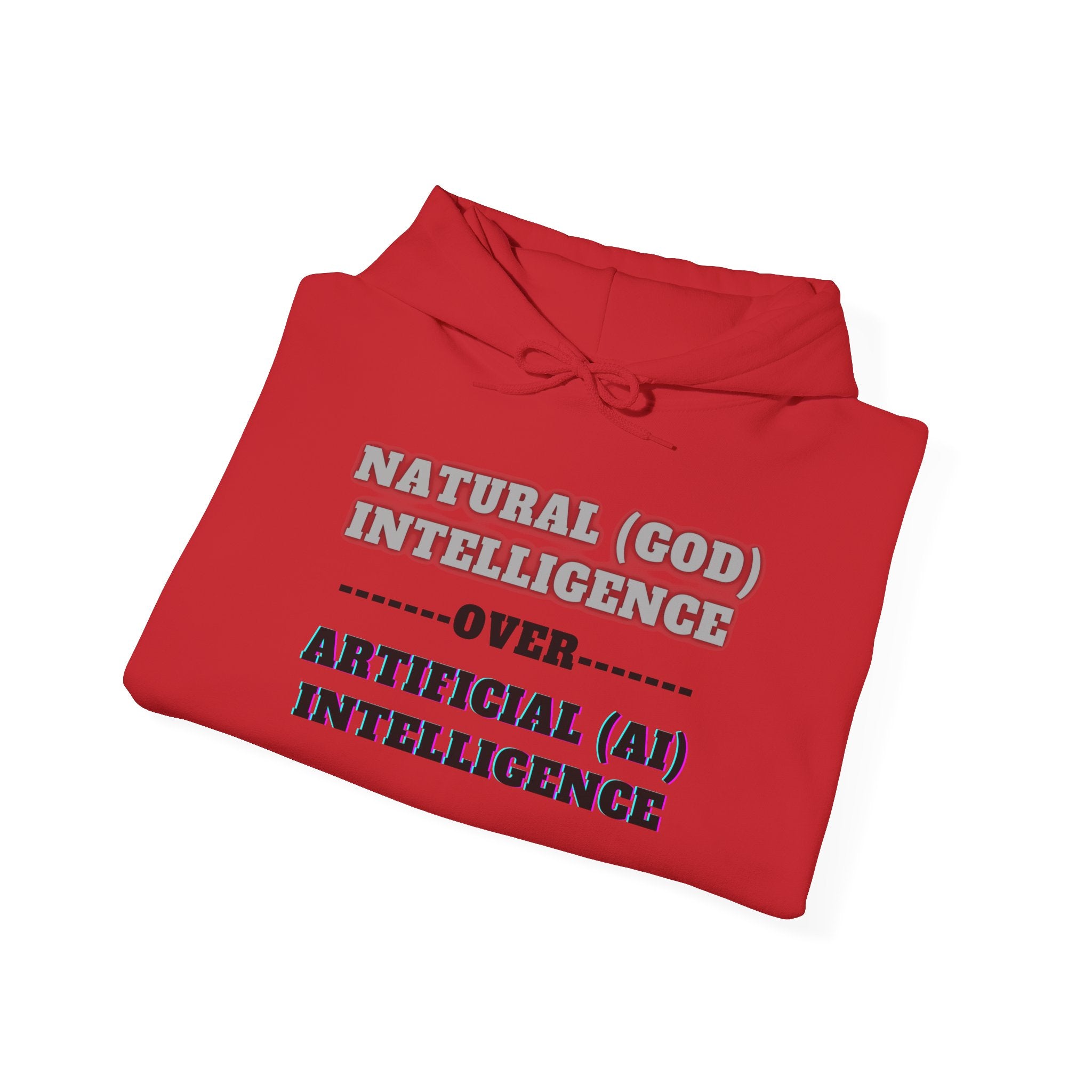 God Over Ai, Unisex Heavy Blend™ Hooded Sweatshirt