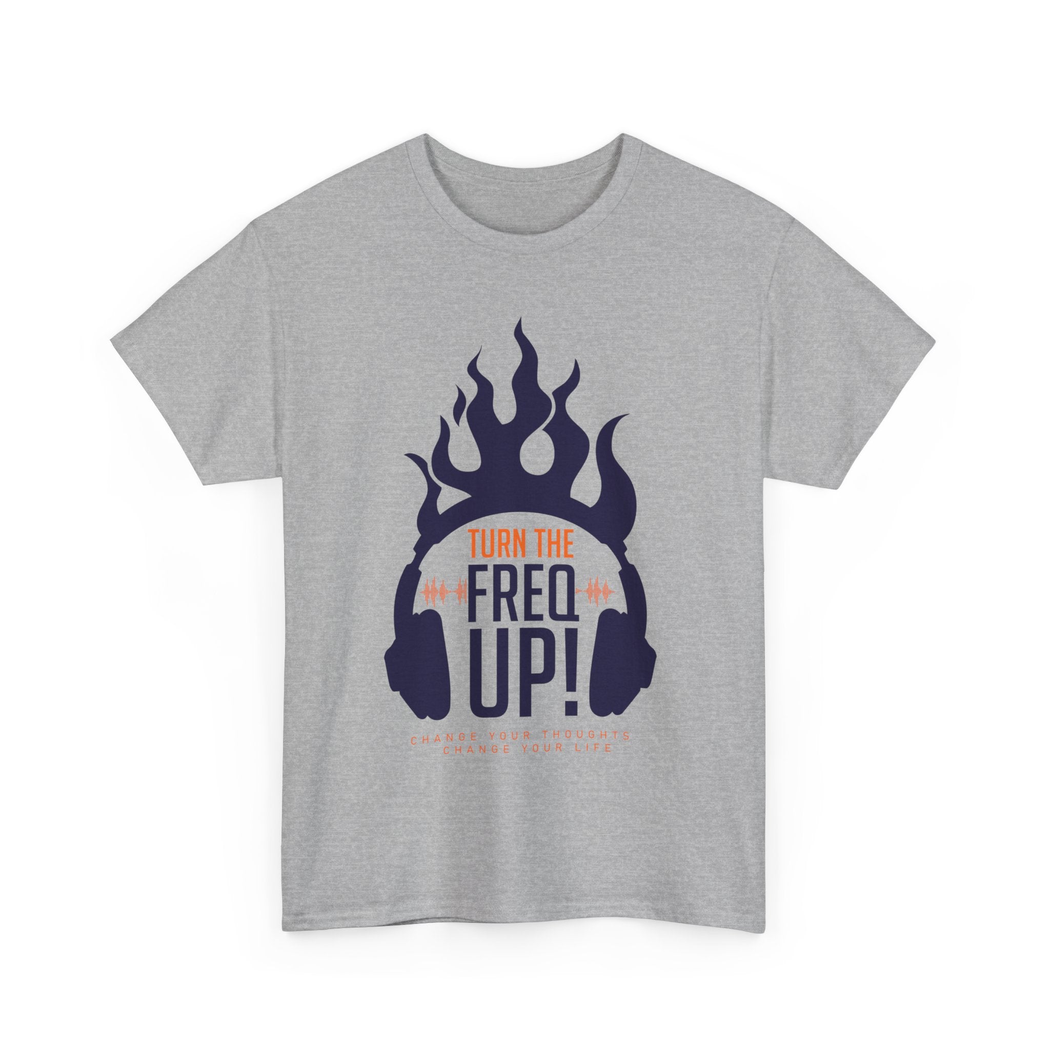 Turn The Freq Up, Unisex Heavy Cotton Tee