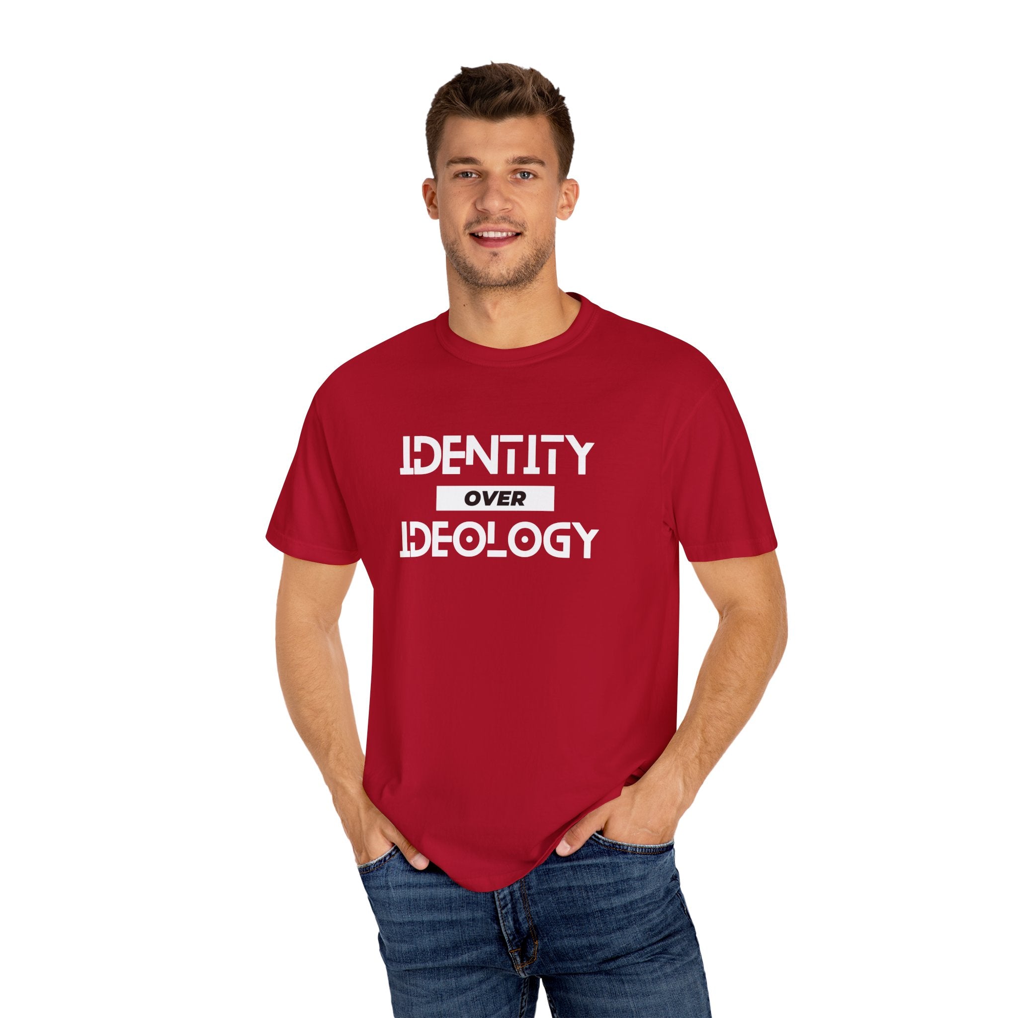 Identity Over Ideology, Unisex Garment-Dyed T-shirt