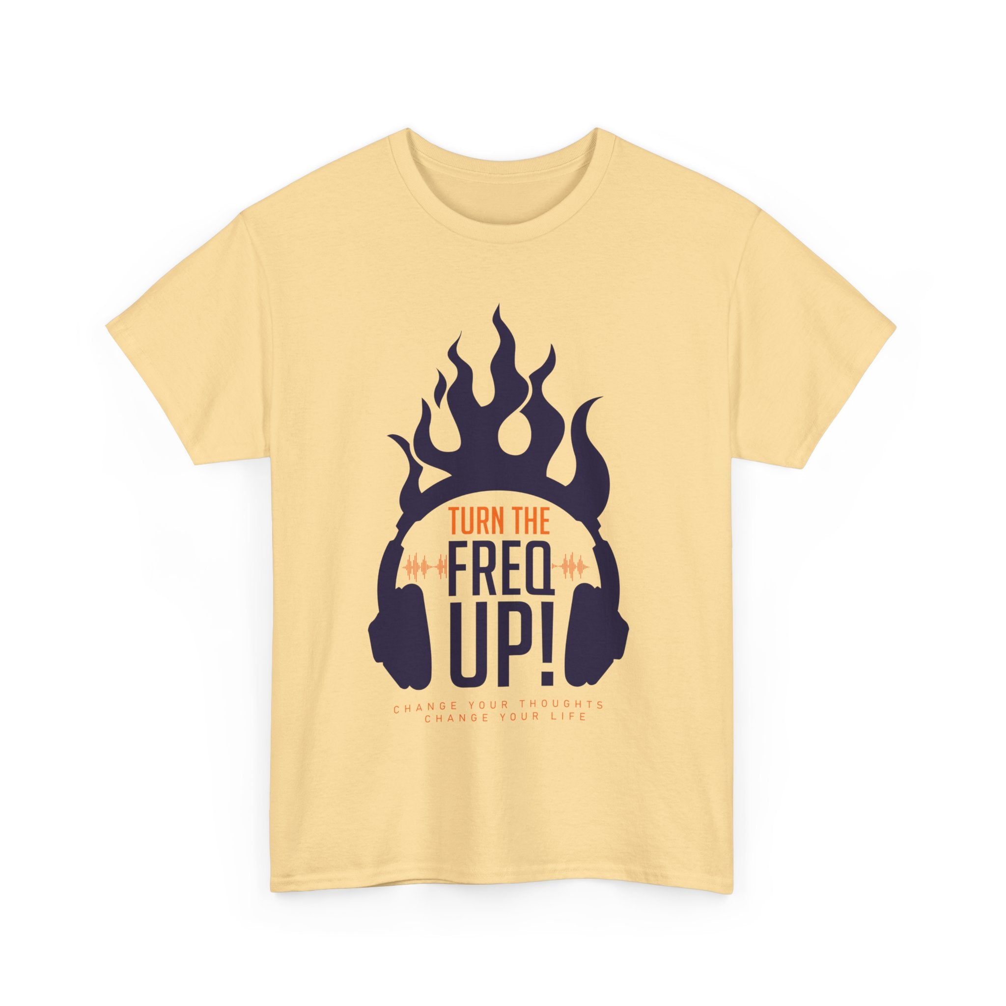 Turn The Freq Up, Unisex Heavy Cotton Tee