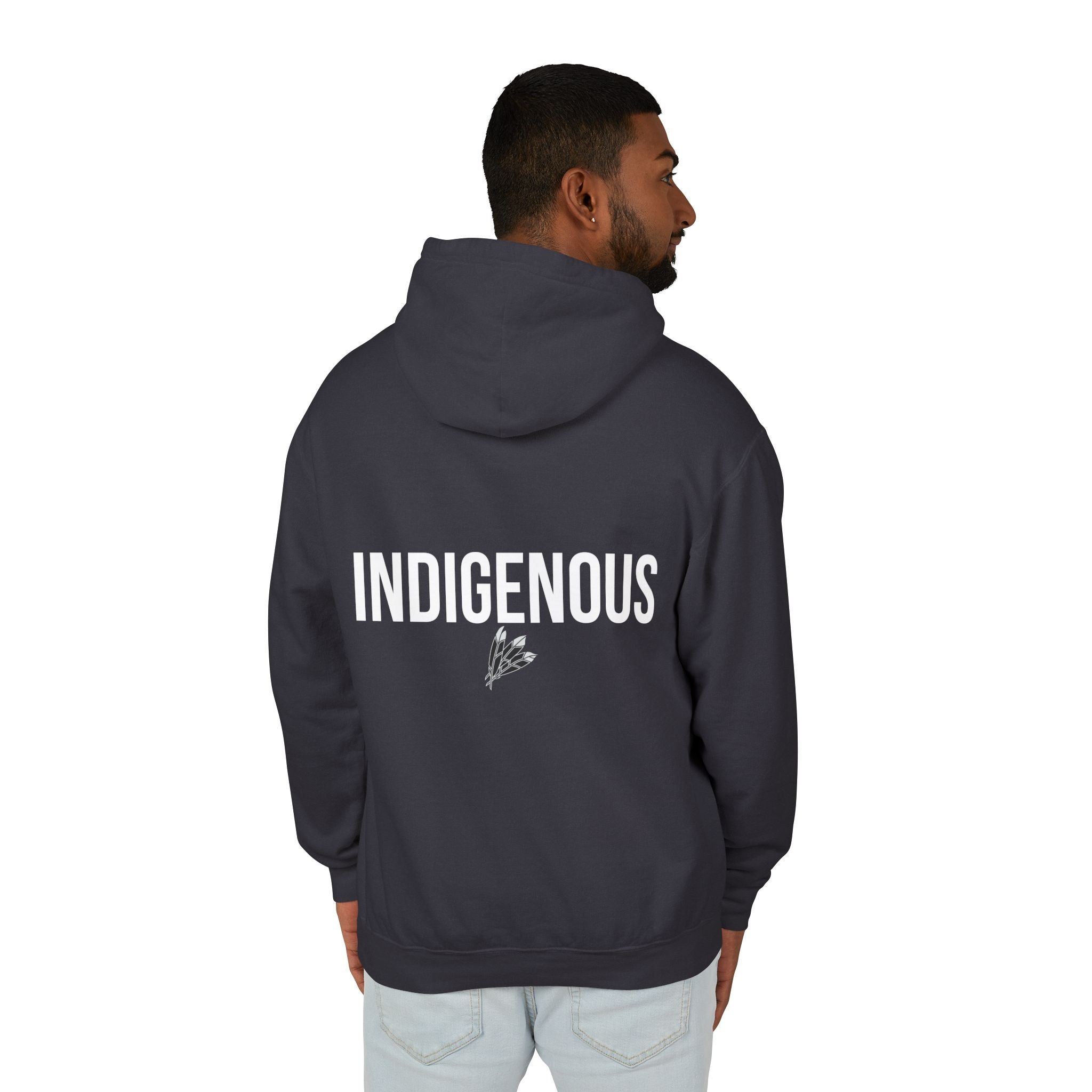 Unisex Indigenous Lightweight Hooded Sweatshirt - Embrace Cultural Heritage