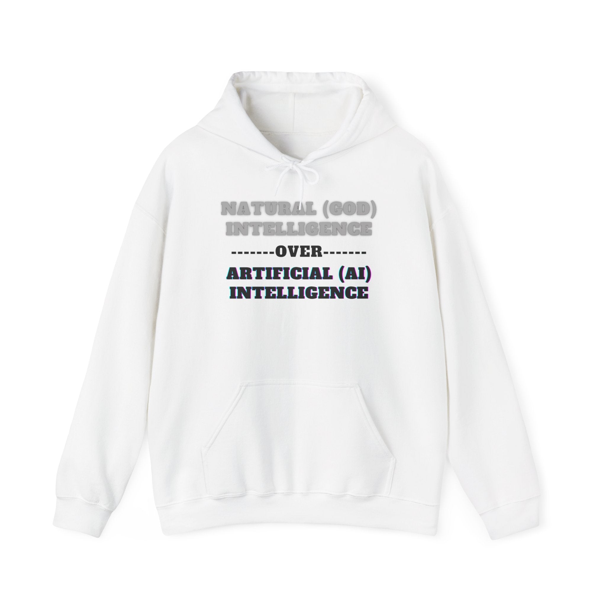 God Over Ai, Unisex Heavy Blend™ Hooded Sweatshirt