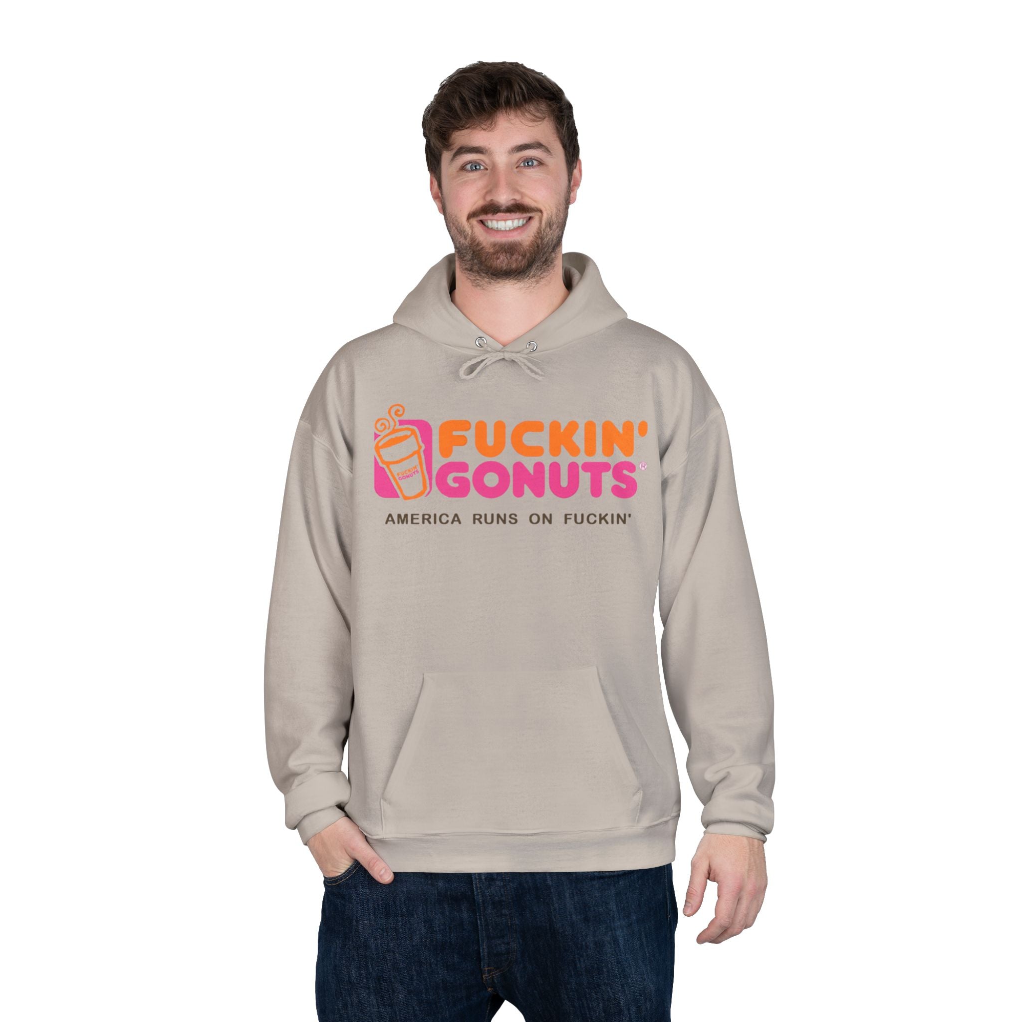 Fuckin’ Gonuts, Unisex EcoSmart® Pullover Hoodie Sweatshirt