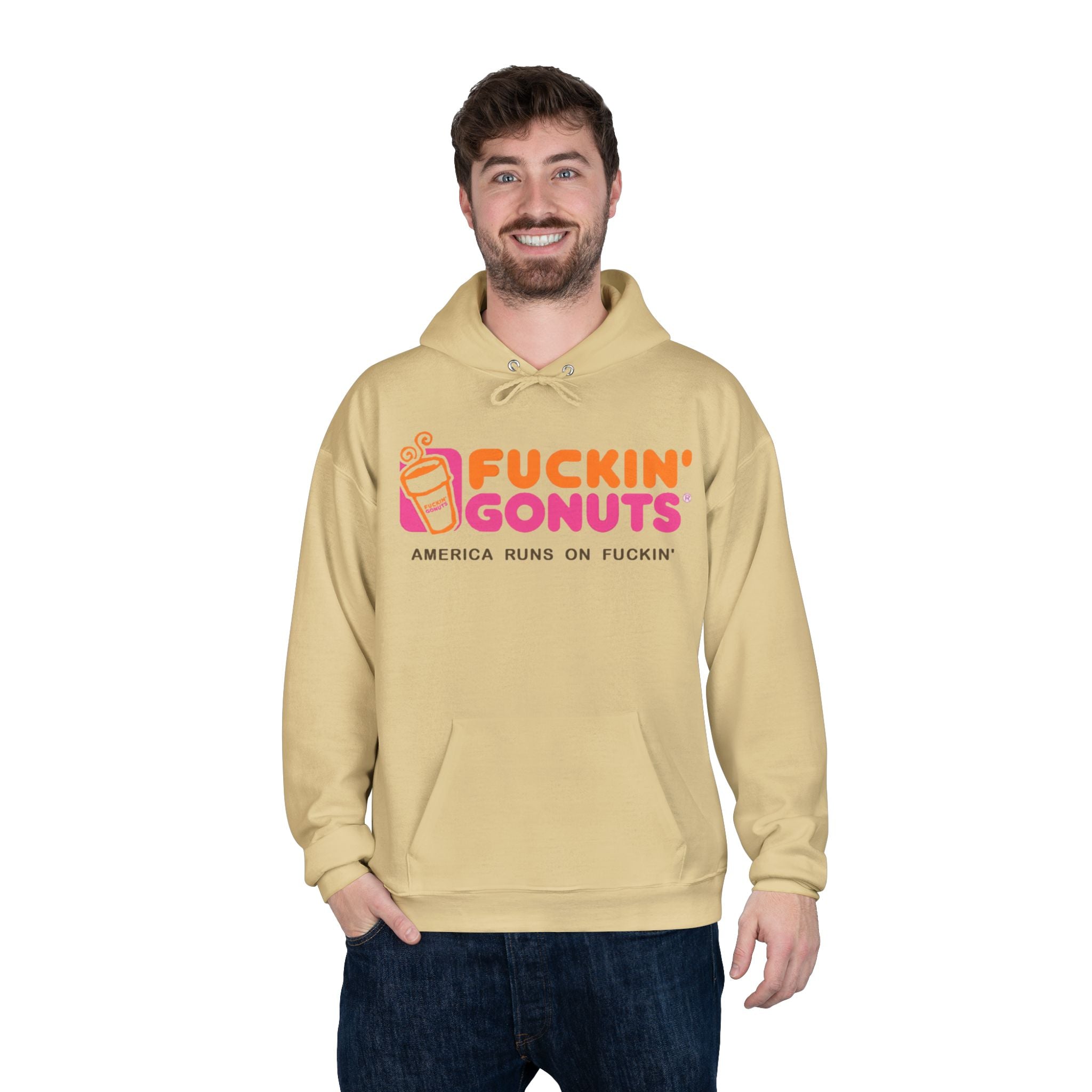 Fuckin’ Gonuts, Unisex EcoSmart® Pullover Hoodie Sweatshirt