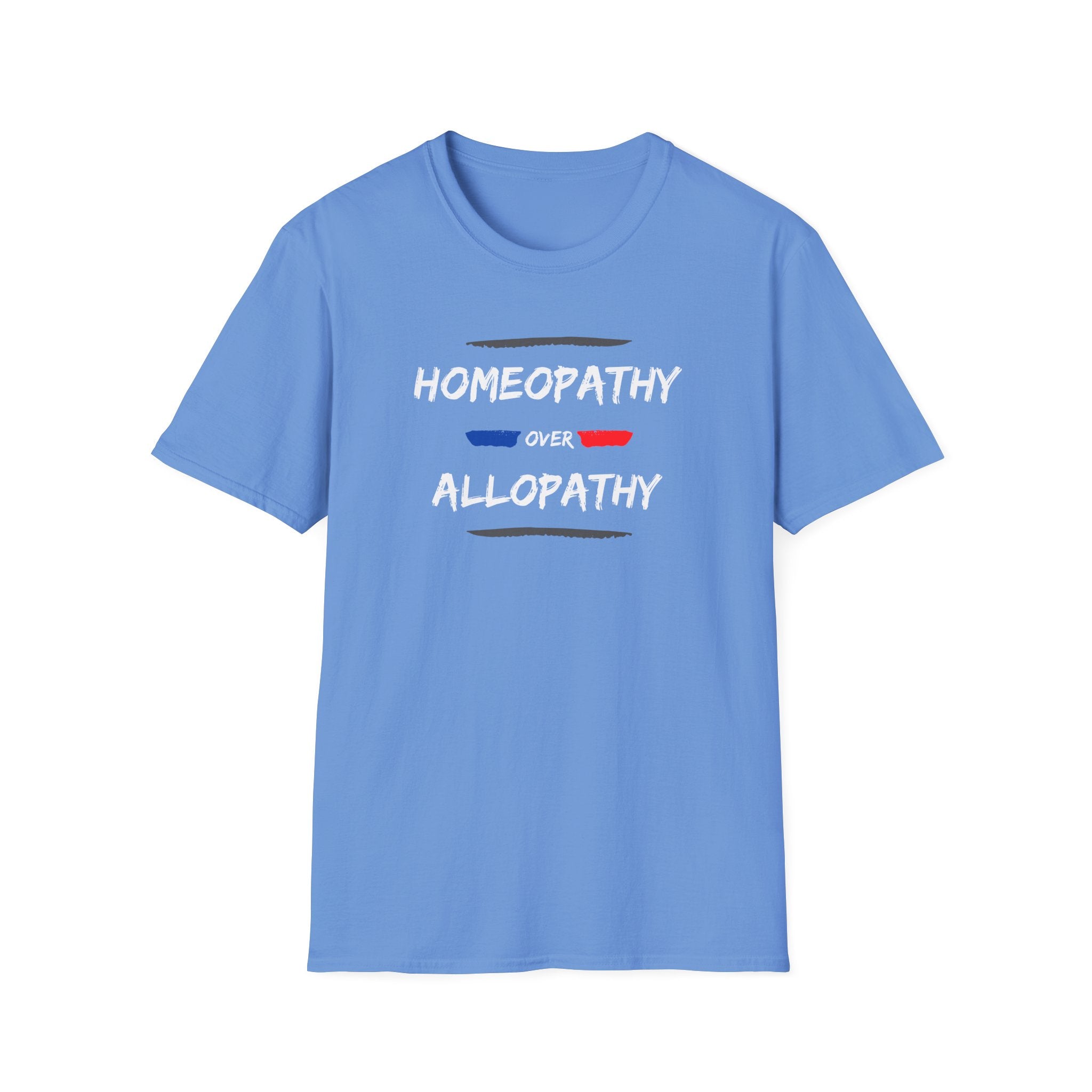 Homeopathy Over Allopathy, dark coloreds shirt, Unisex Softstyle T-Shirt
