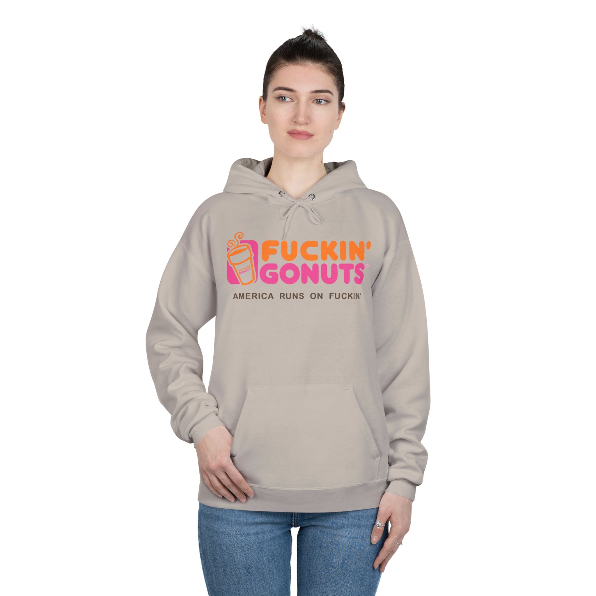 Fuckin’ Gonuts, Unisex EcoSmart® Pullover Hoodie Sweatshirt