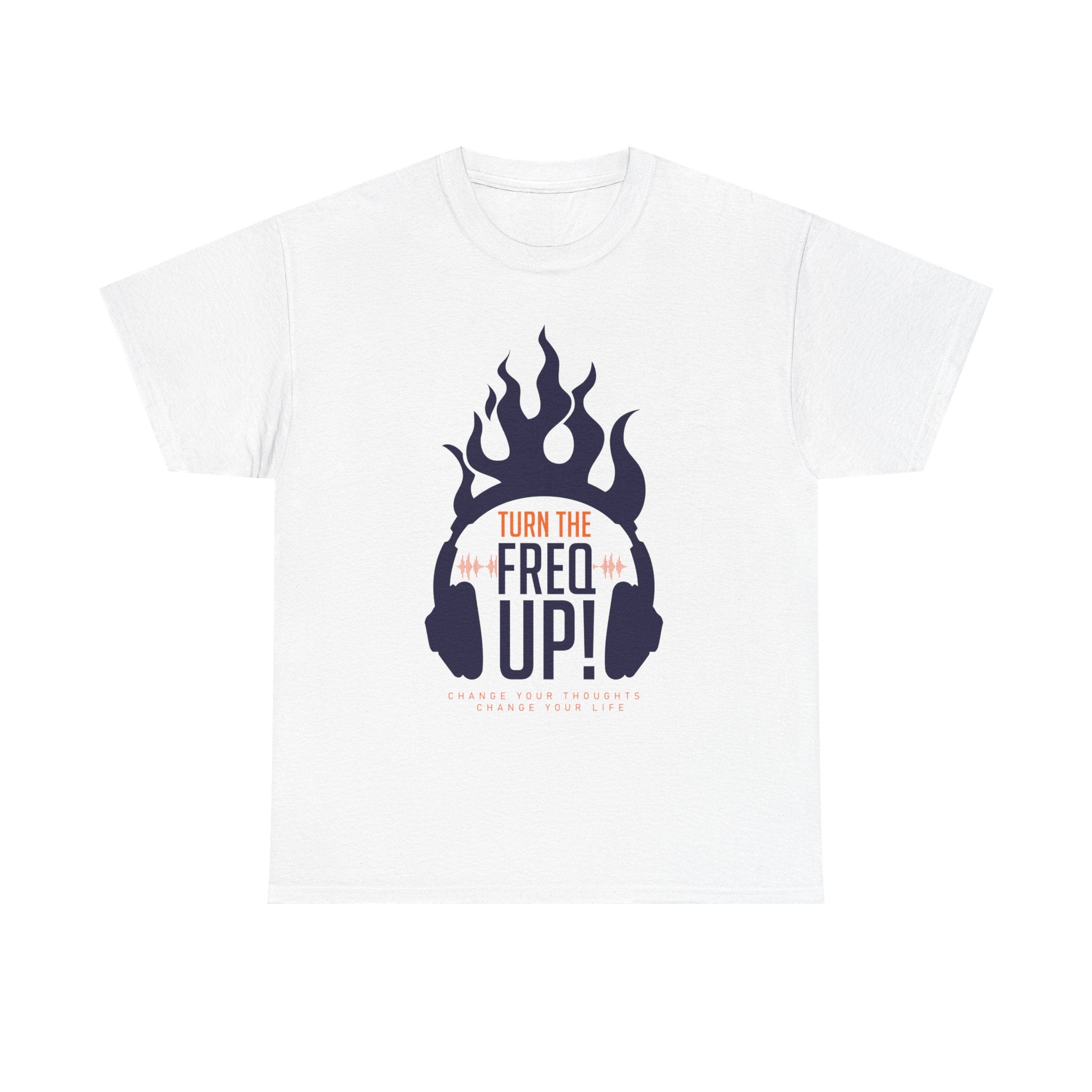 Turn The Freq Up, Unisex Heavy Cotton Tee