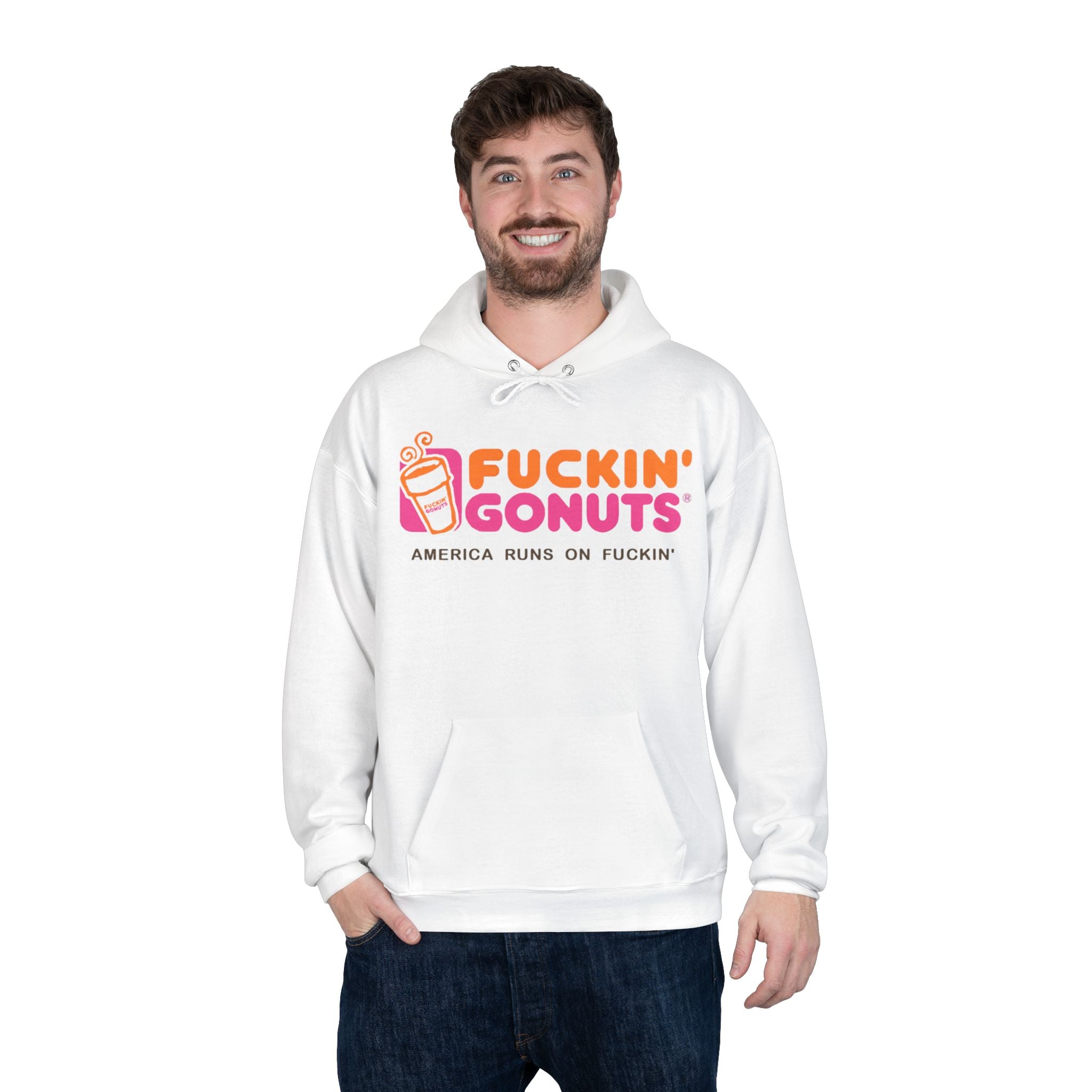 Fuckin’ Gonuts, Unisex EcoSmart® Pullover Hoodie Sweatshirt