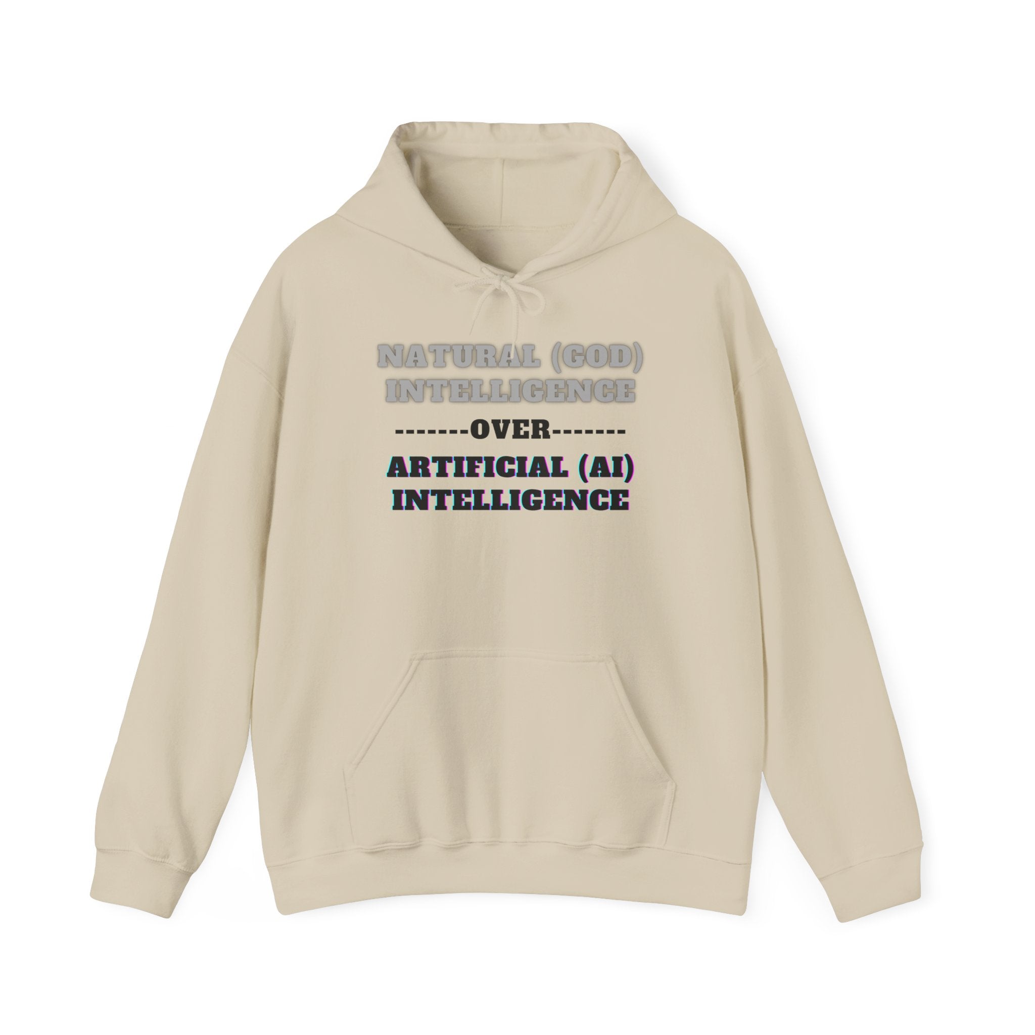 God Over Ai, Unisex Heavy Blend™ Hooded Sweatshirt