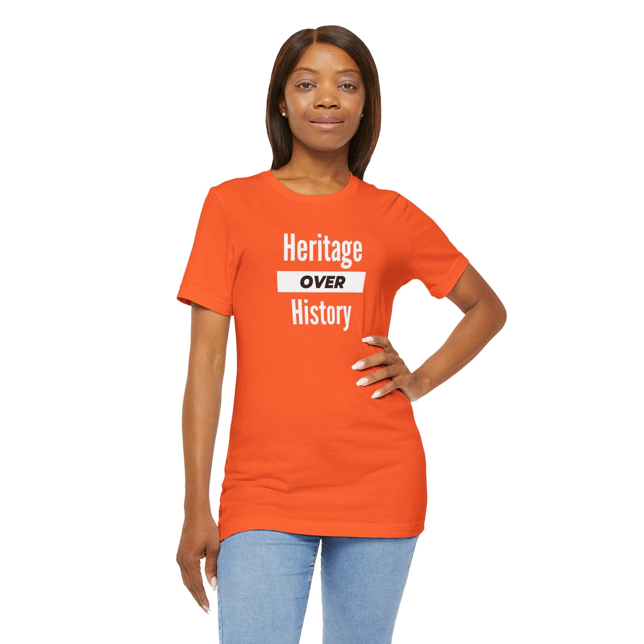 Heritage Over History, Unisex Jersey Short Sleeve Tee