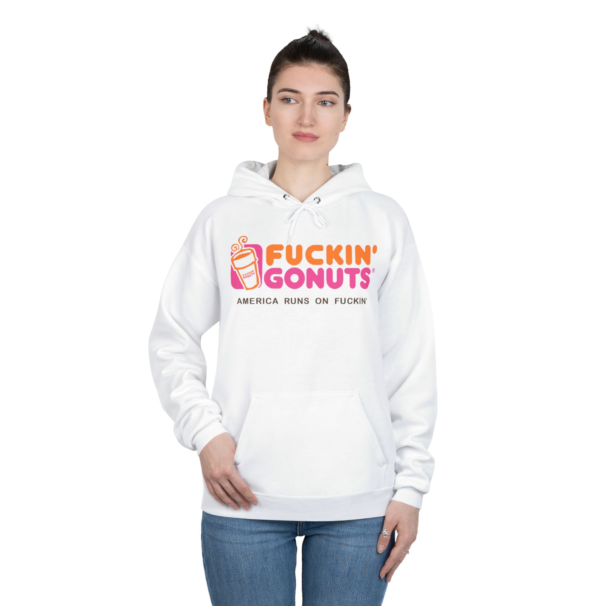 Fuckin’ Gonuts, Unisex EcoSmart® Pullover Hoodie Sweatshirt