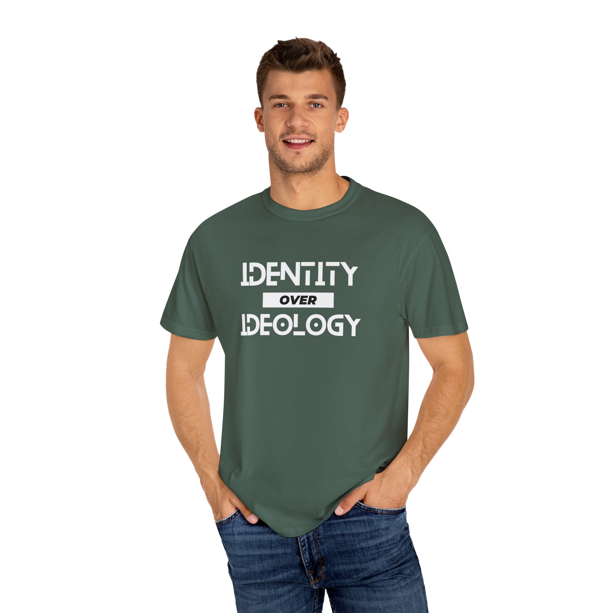 Identity Over Ideology, Unisex Garment-Dyed T-shirt