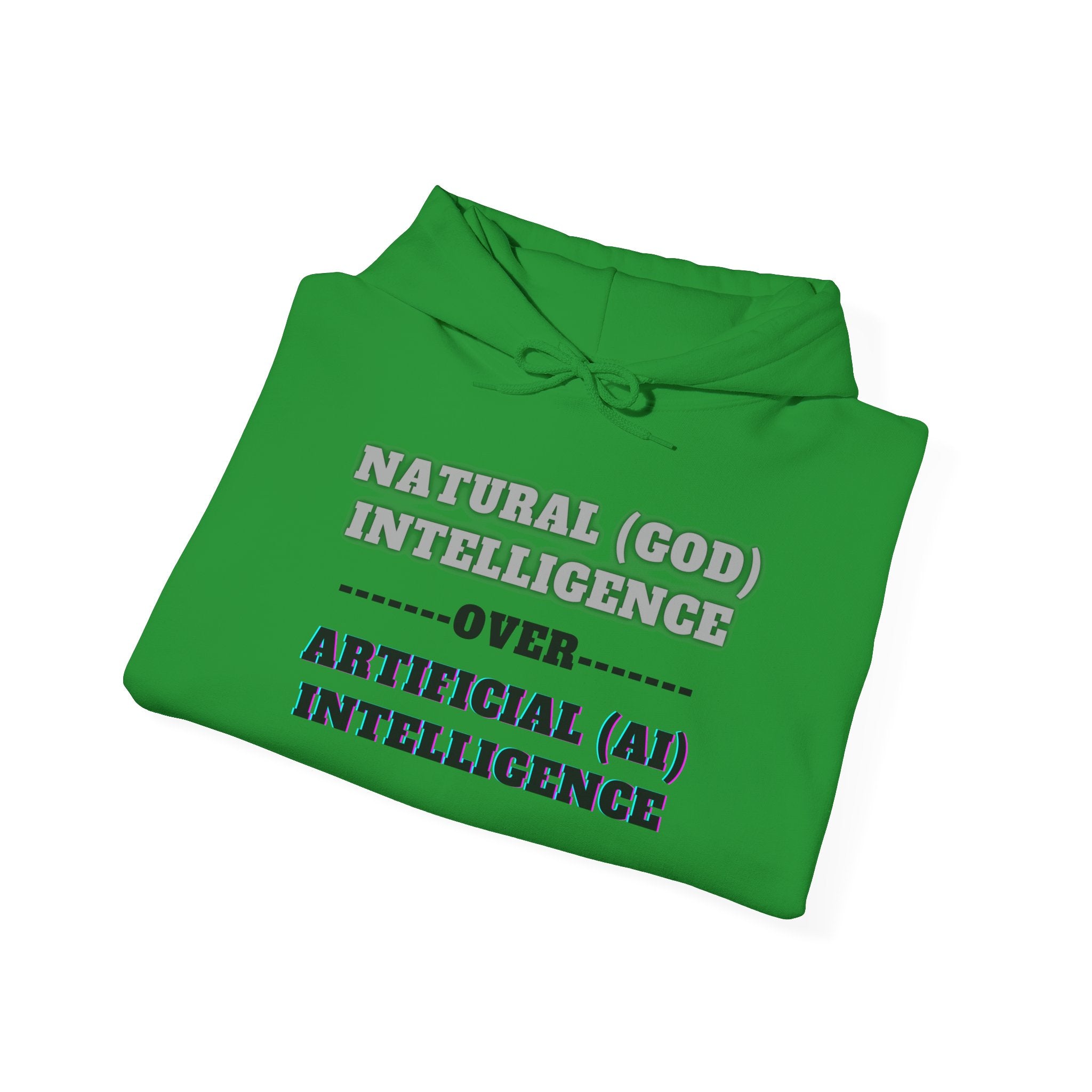 God Over Ai, Unisex Heavy Blend™ Hooded Sweatshirt