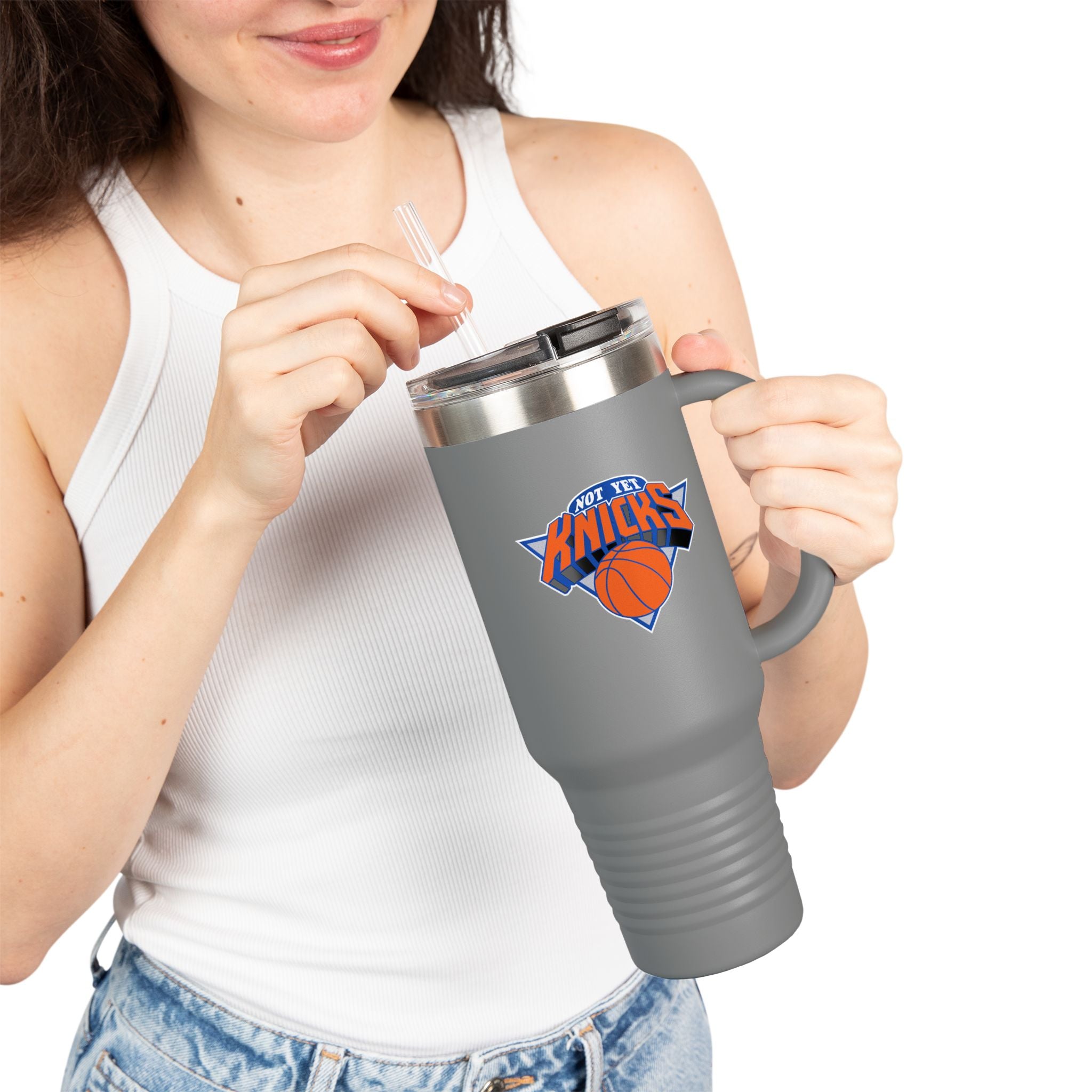 Basketball Insulated Travel Mug | Perfect for Fans, Sports Events, Everyday Use, Christmas, Birthday Gift, 40oz
