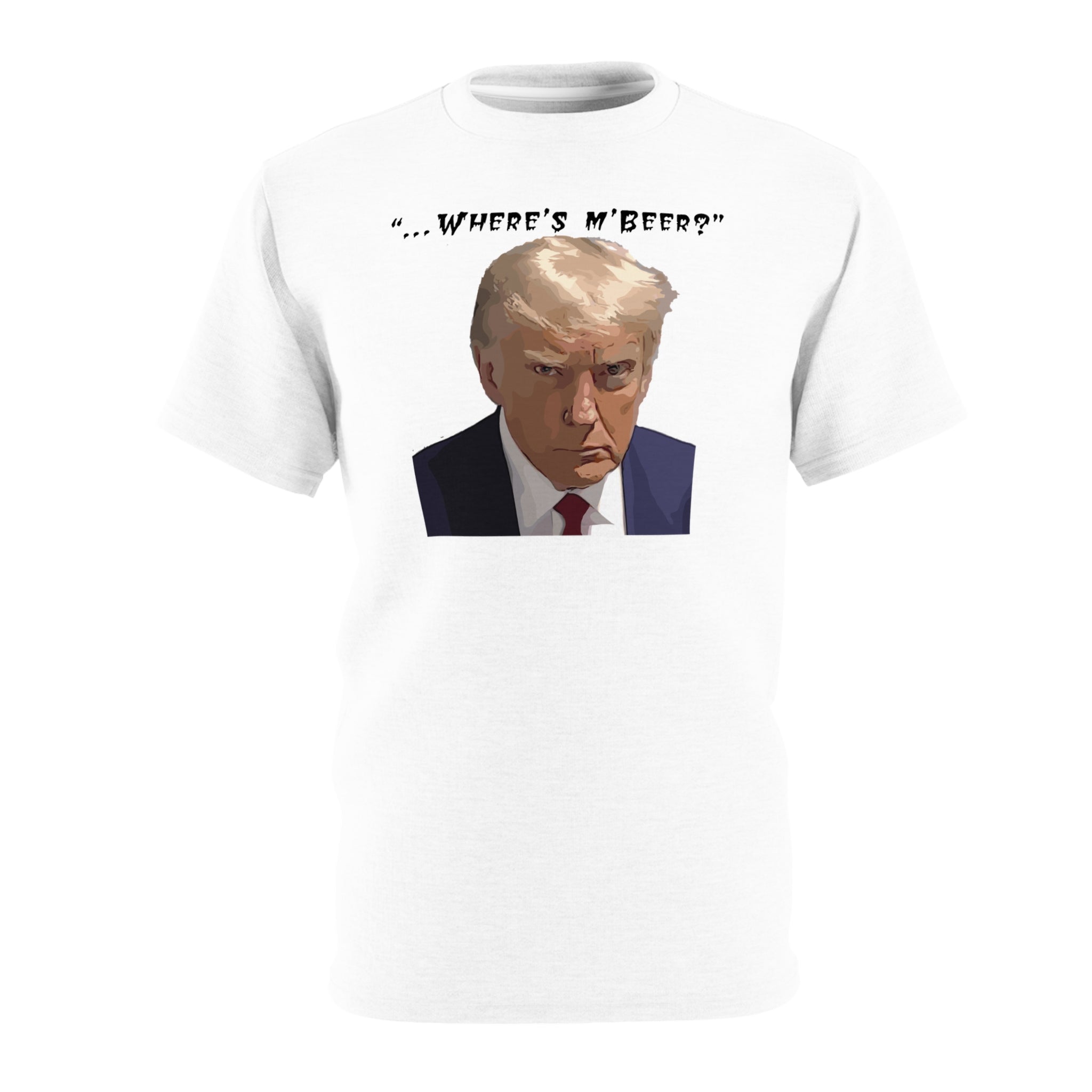 Where’s M' Beer?, Unisex Cut & Sew Tee (AOP)