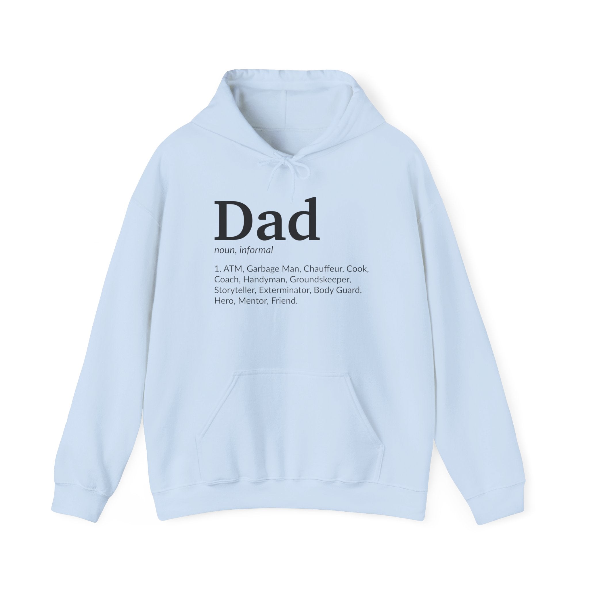 Dad Definition, light colored shirt, Unisex Heavy Blend™ Hooded Sweatshirt