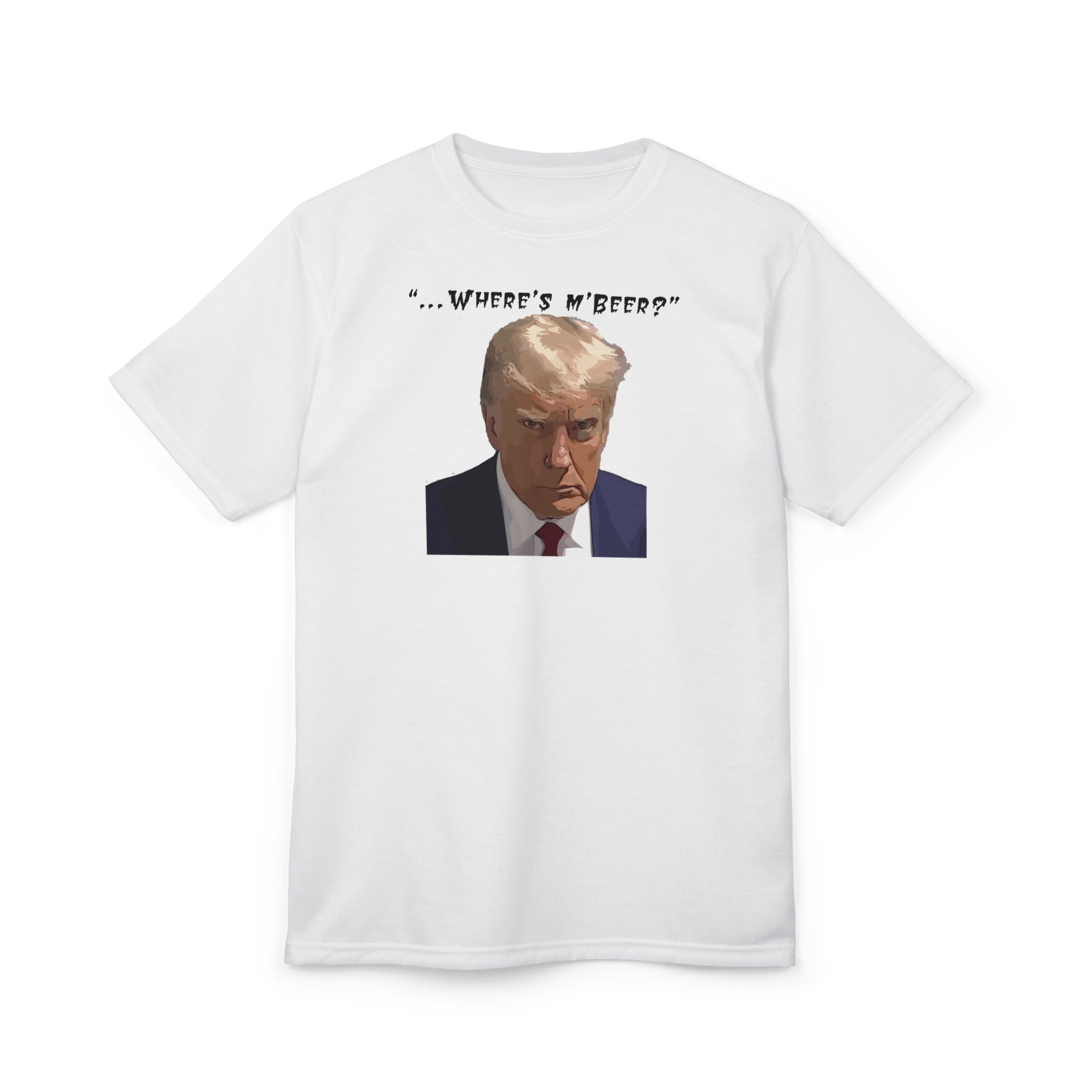Where’s M' Beer?, Unisex Cut & Sew Tee (AOP)