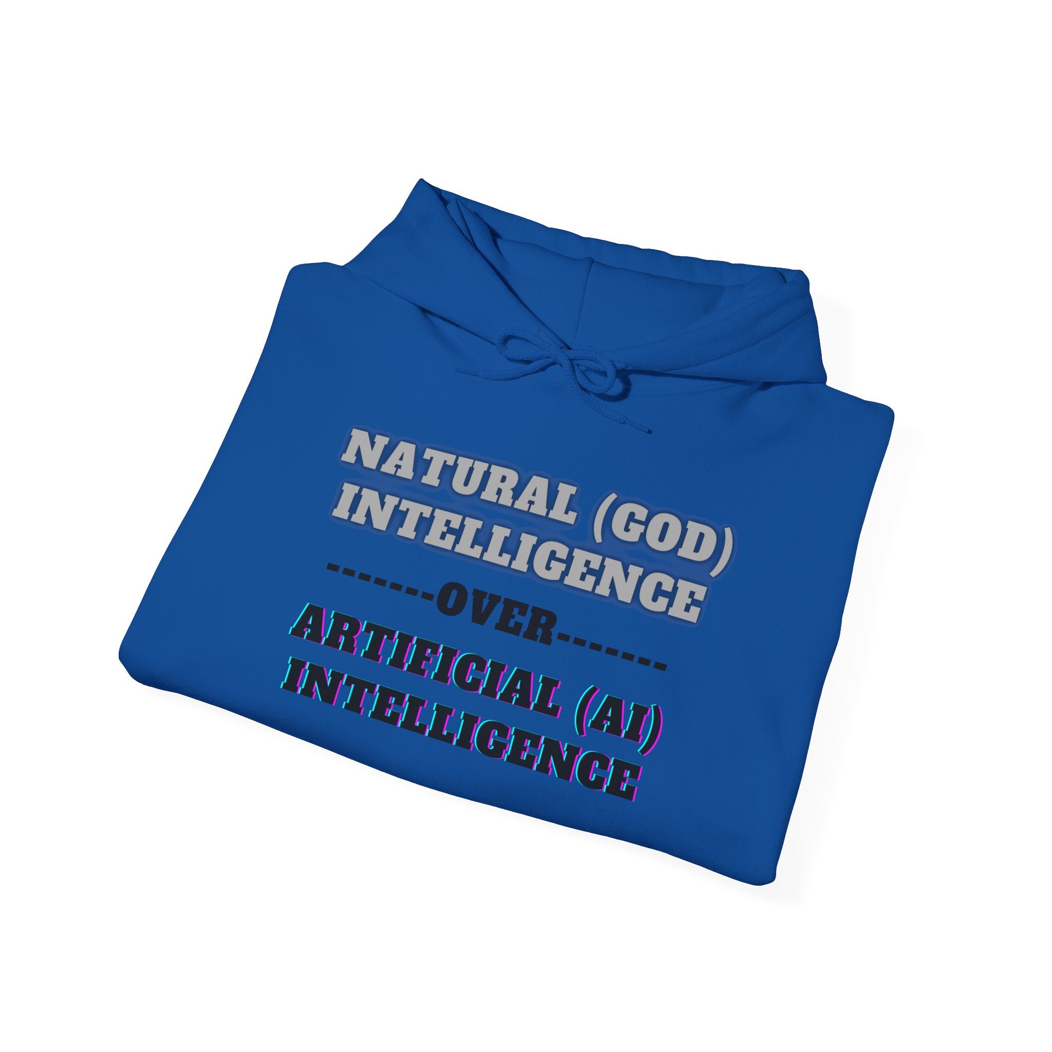 God Over Ai, Unisex Heavy Blend™ Hooded Sweatshirt