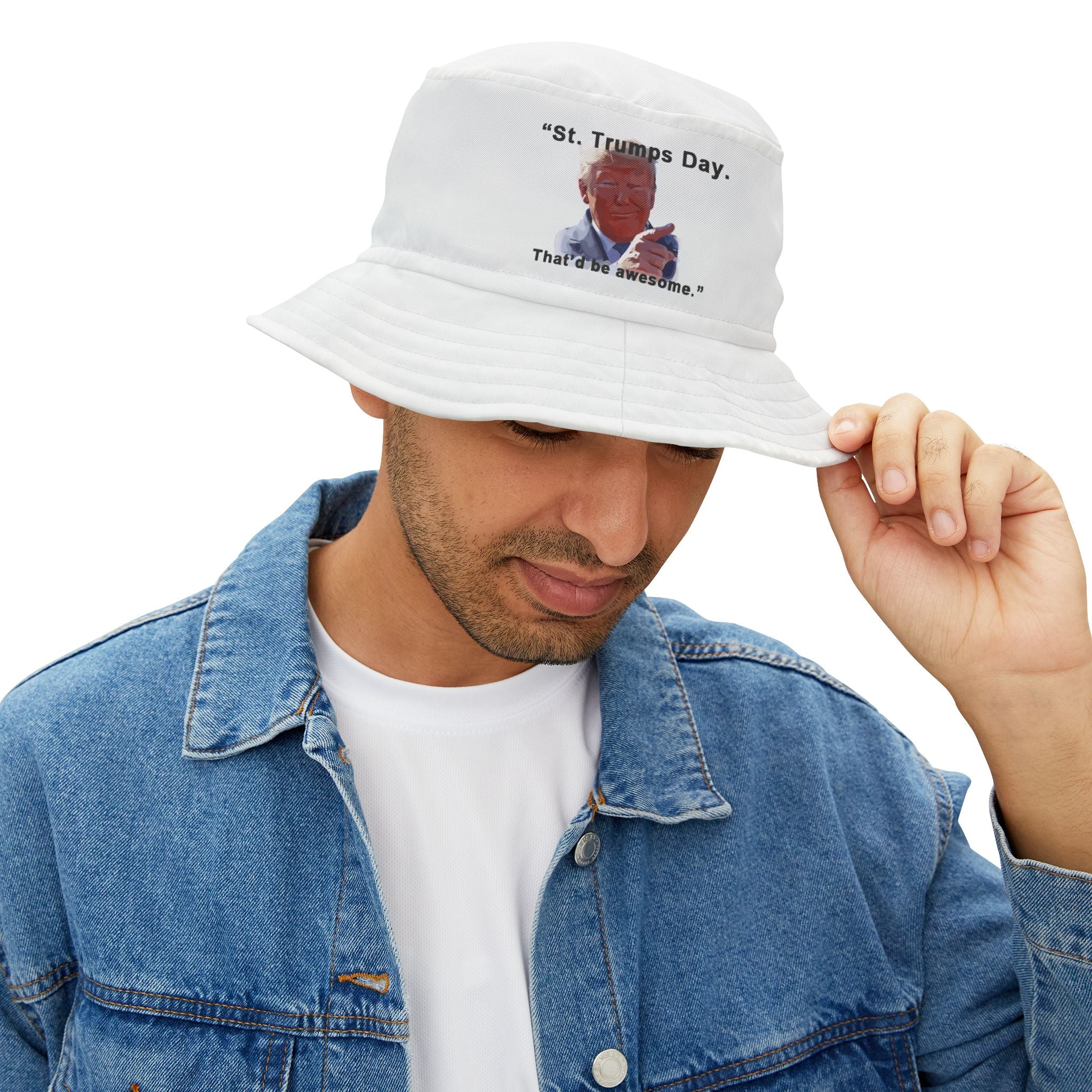 St. Trump’s Day, That’d Be Awesome!, Bucket Hat (AOP)