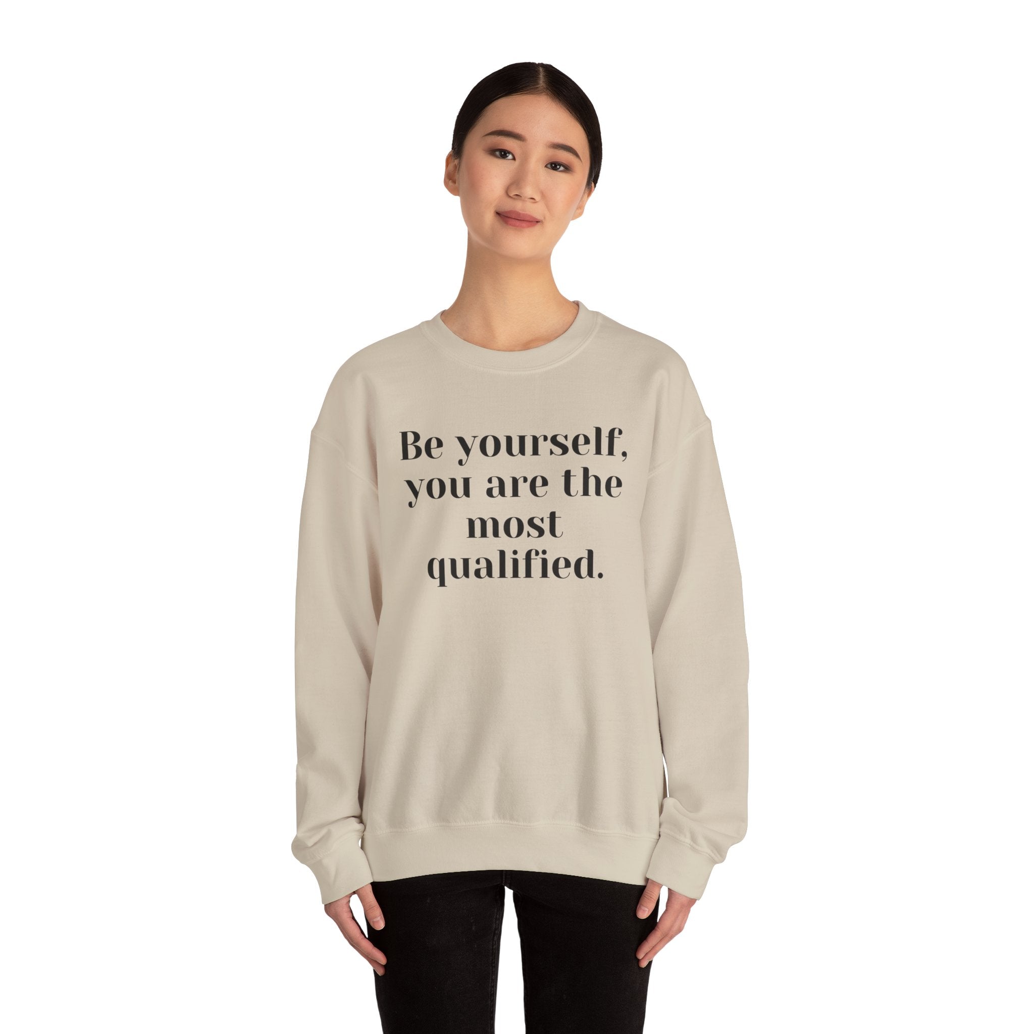 Be Yourself,…, light colored shirt, Unisex Heavy Blend™ Crewneck Sweatshirt