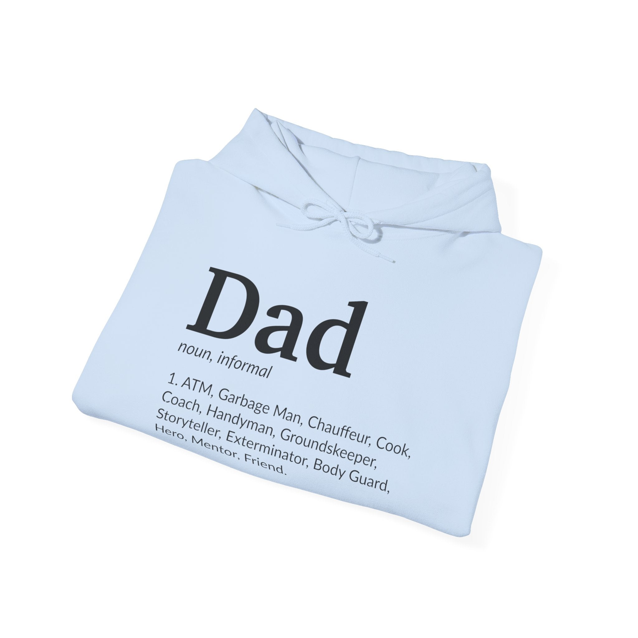 Dad Definition, light colored shirt, Unisex Heavy Blend™ Hooded Sweatshirt