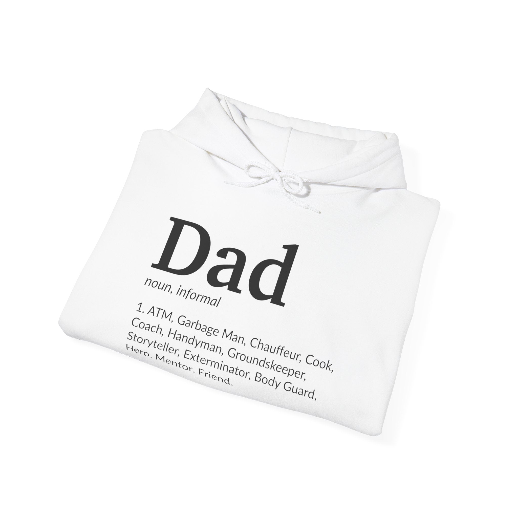 Dad Definition, light colored shirt, Unisex Heavy Blend™ Hooded Sweatshirt