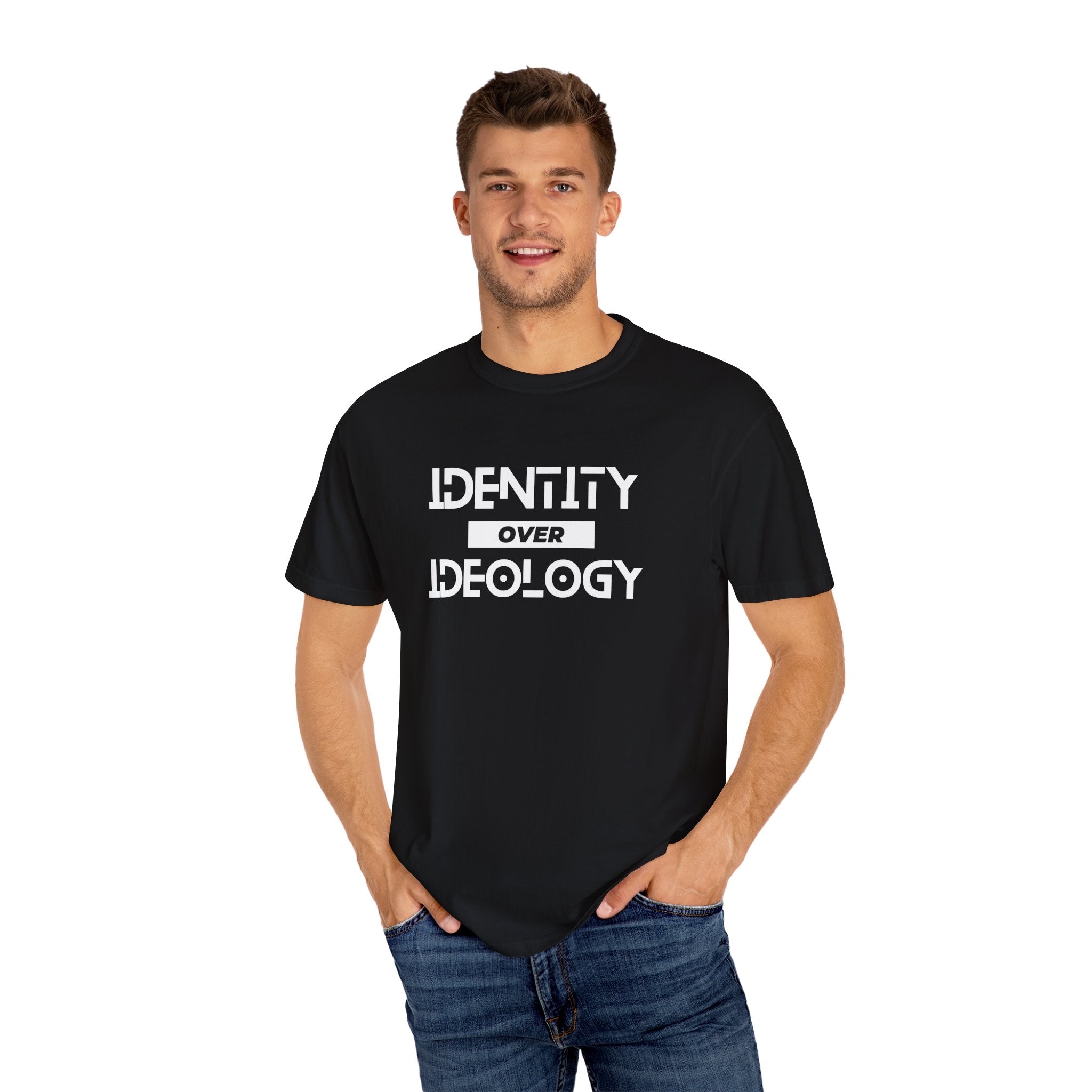 Identity Over Ideology, Unisex Garment-Dyed T-shirt
