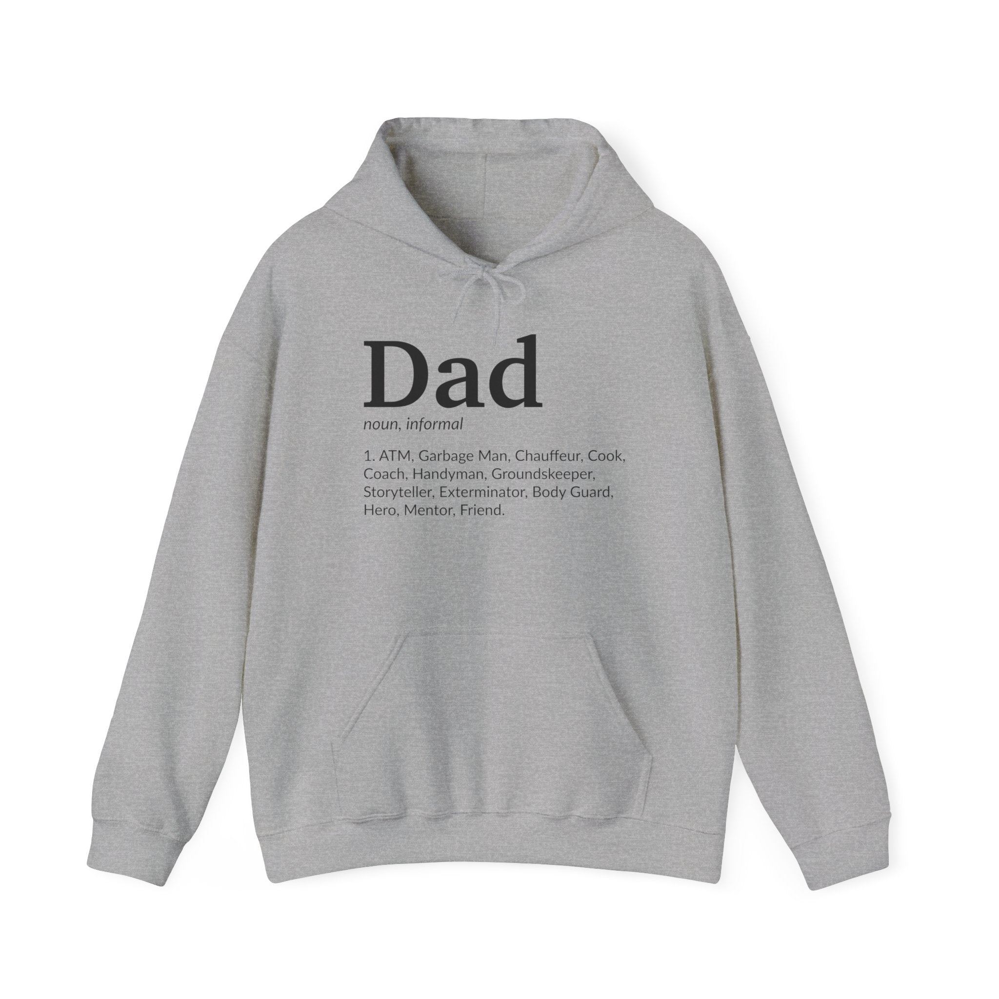 Dad Definition, light colored shirt, Unisex Heavy Blend™ Hooded Sweatshirt
