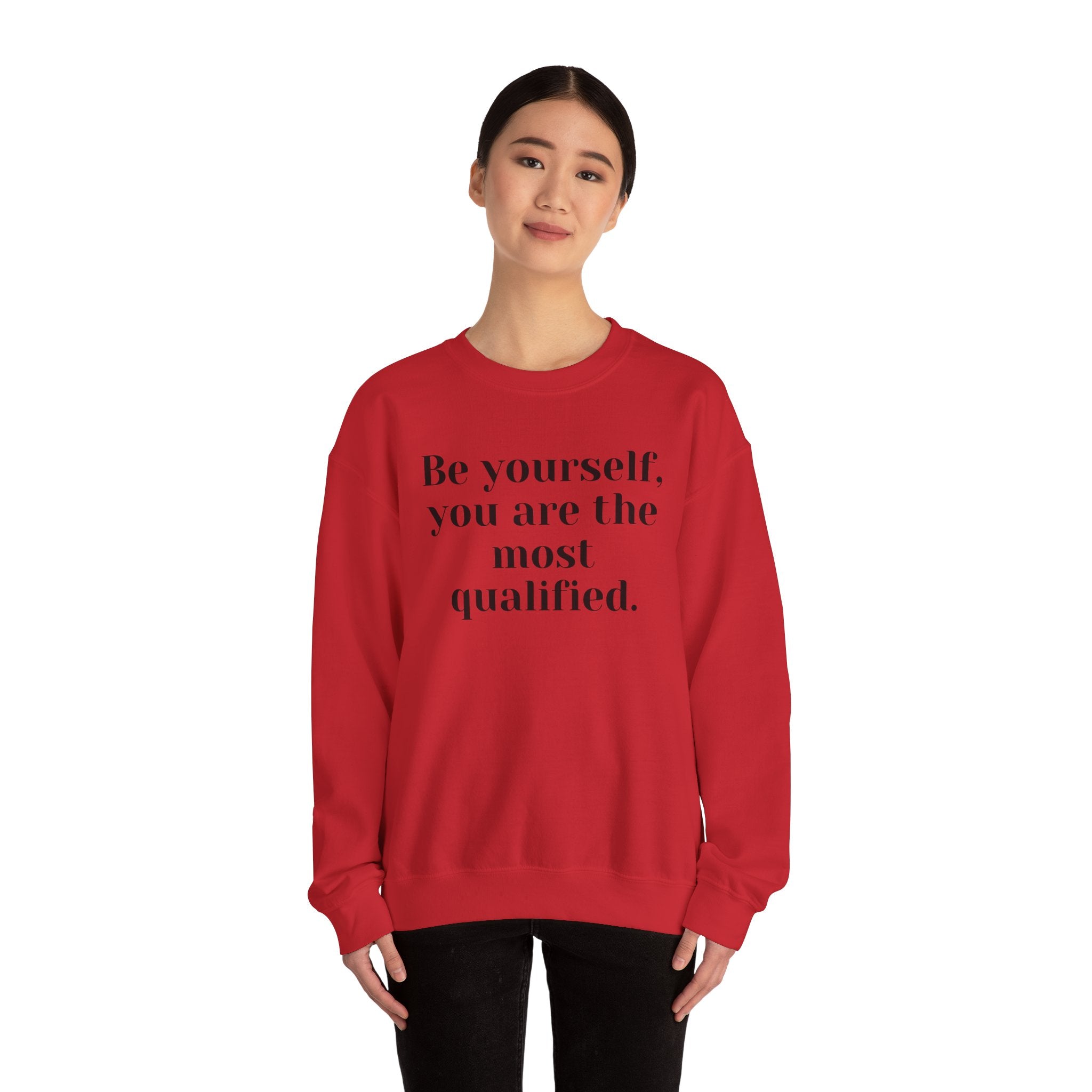 Be Yourself,…, light colored shirt, Unisex Heavy Blend™ Crewneck Sweatshirt