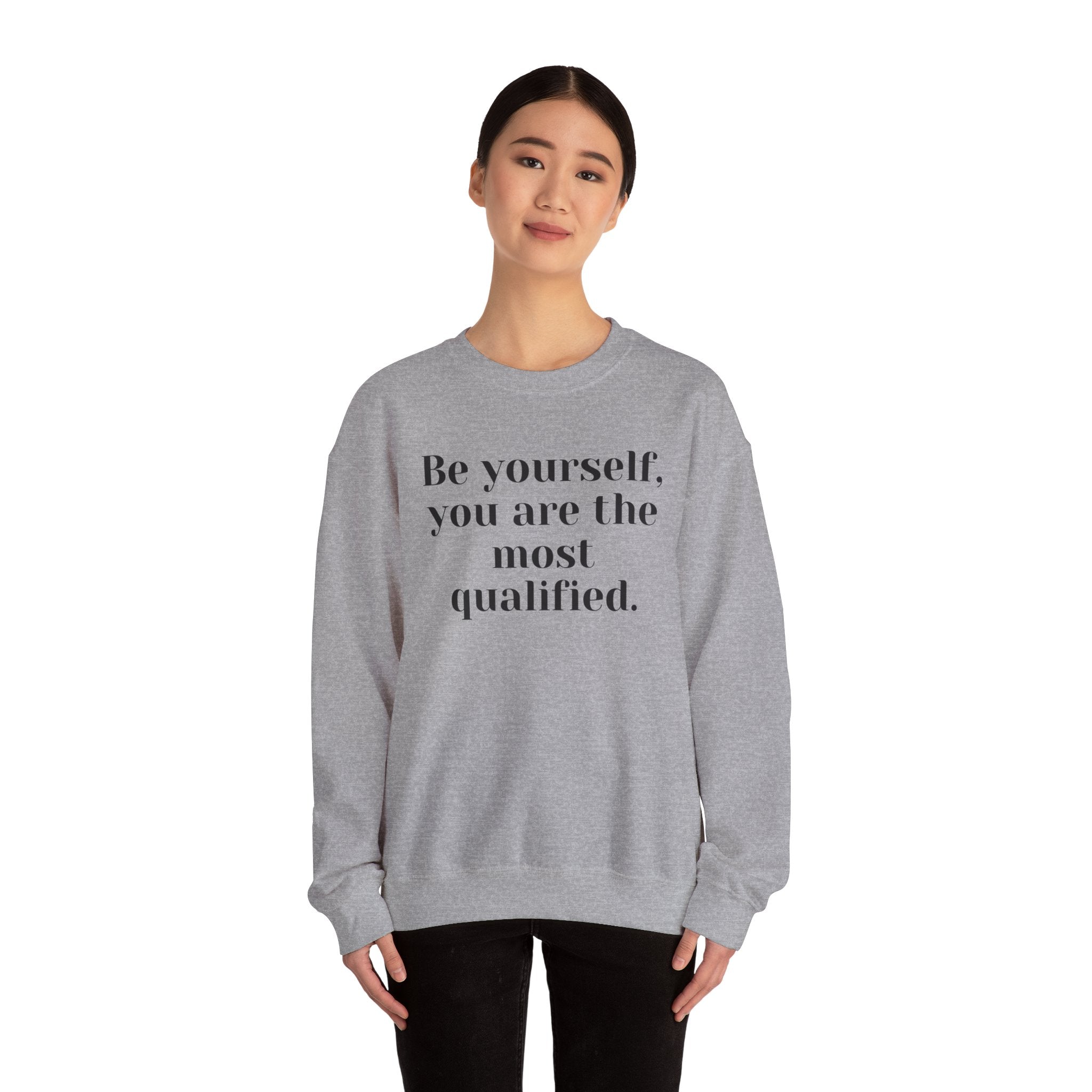 Be Yourself,…, light colored shirt, Unisex Heavy Blend™ Crewneck Sweatshirt