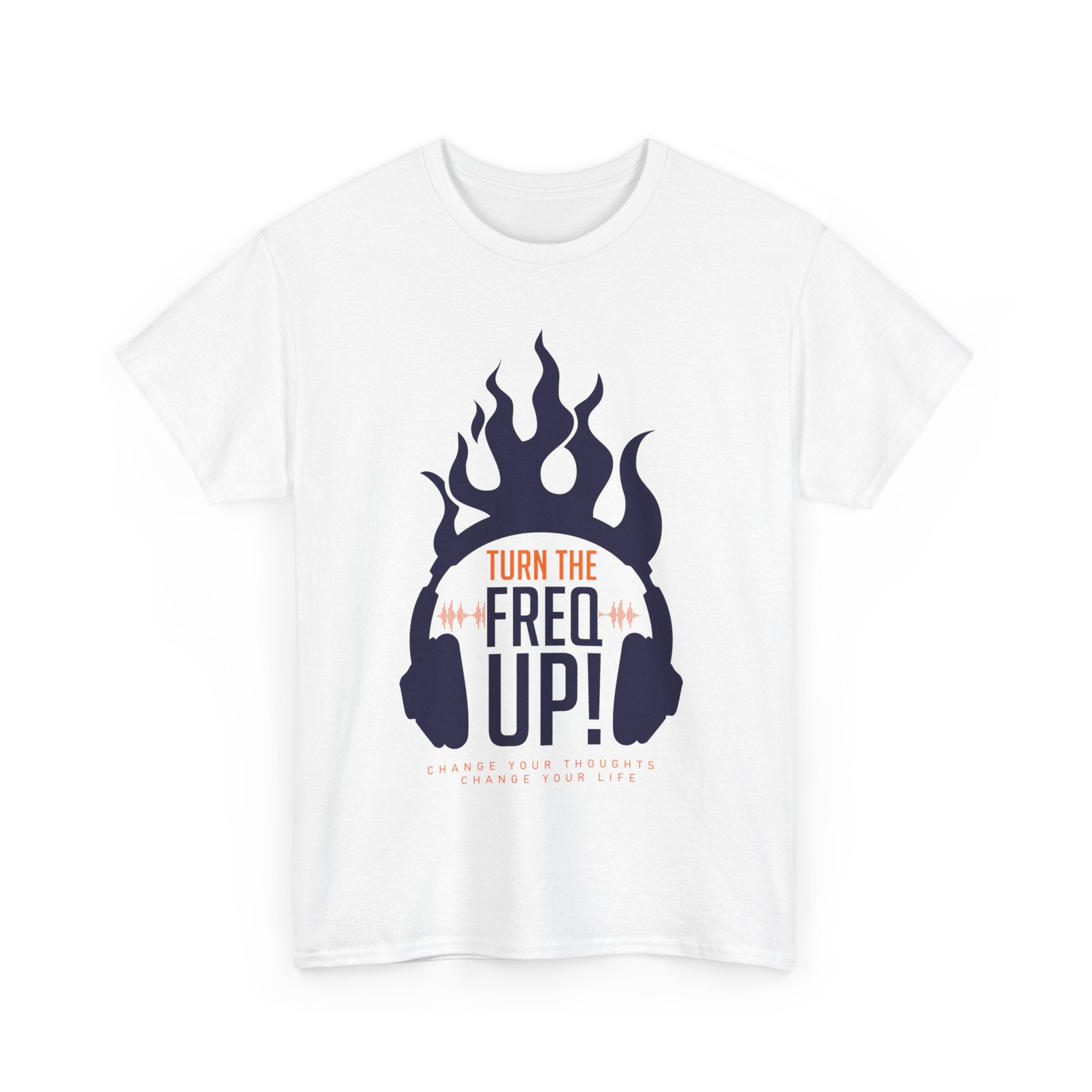 Turn The Freq Up, Unisex Heavy Cotton Tee