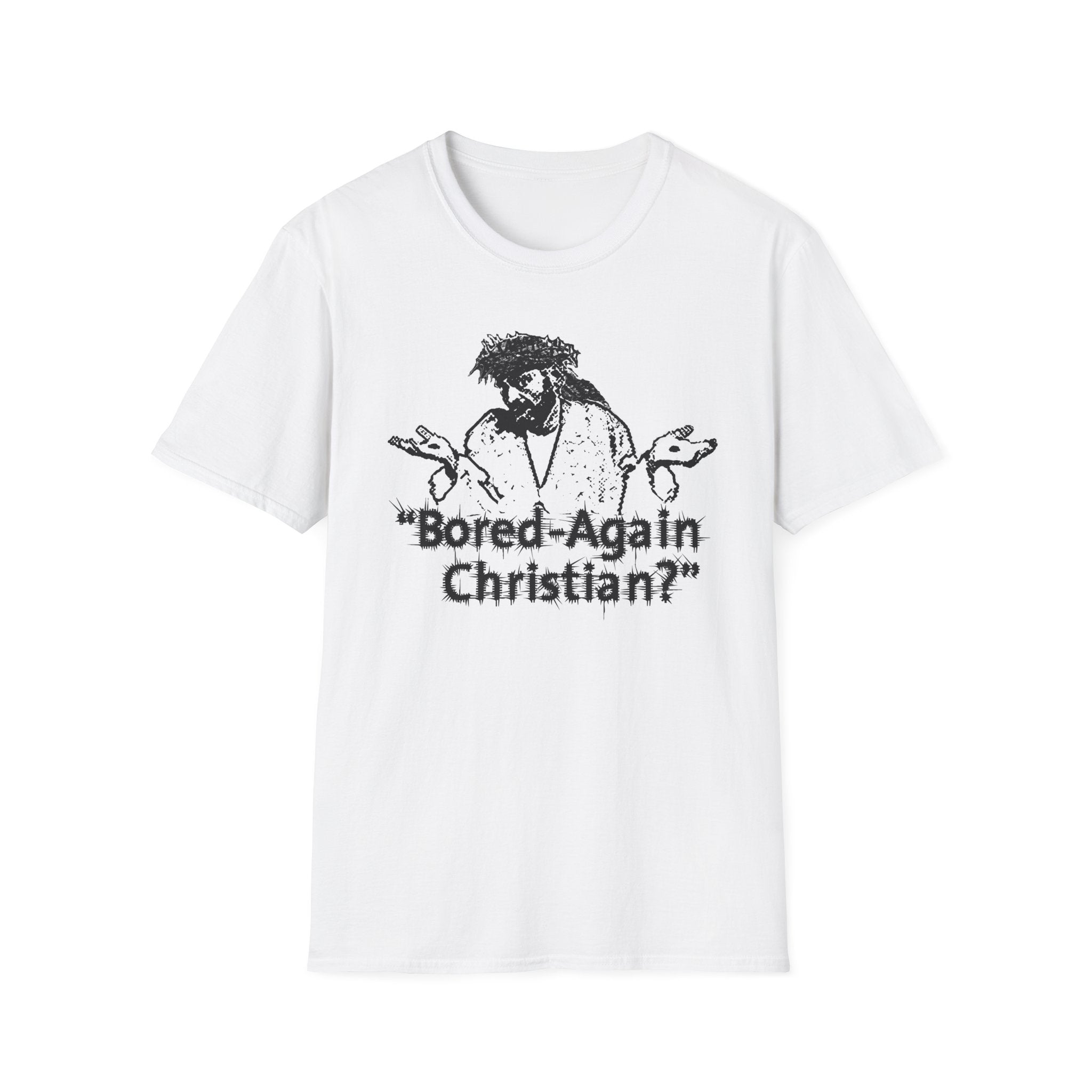 Bored Again Christian?, Unisex Softstyle T-Shirt