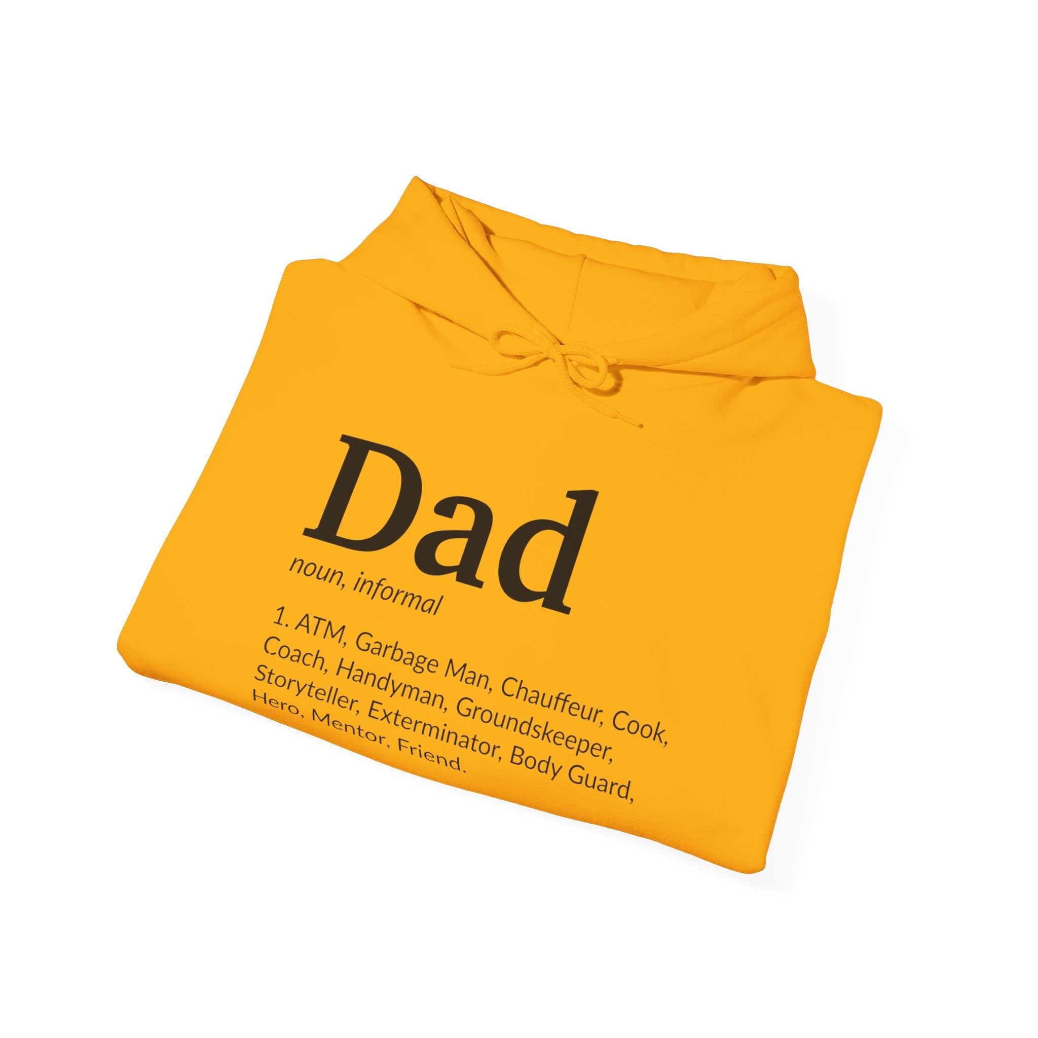 Dad Definition, light colored shirt, Unisex Heavy Blend™ Hooded Sweatshirt