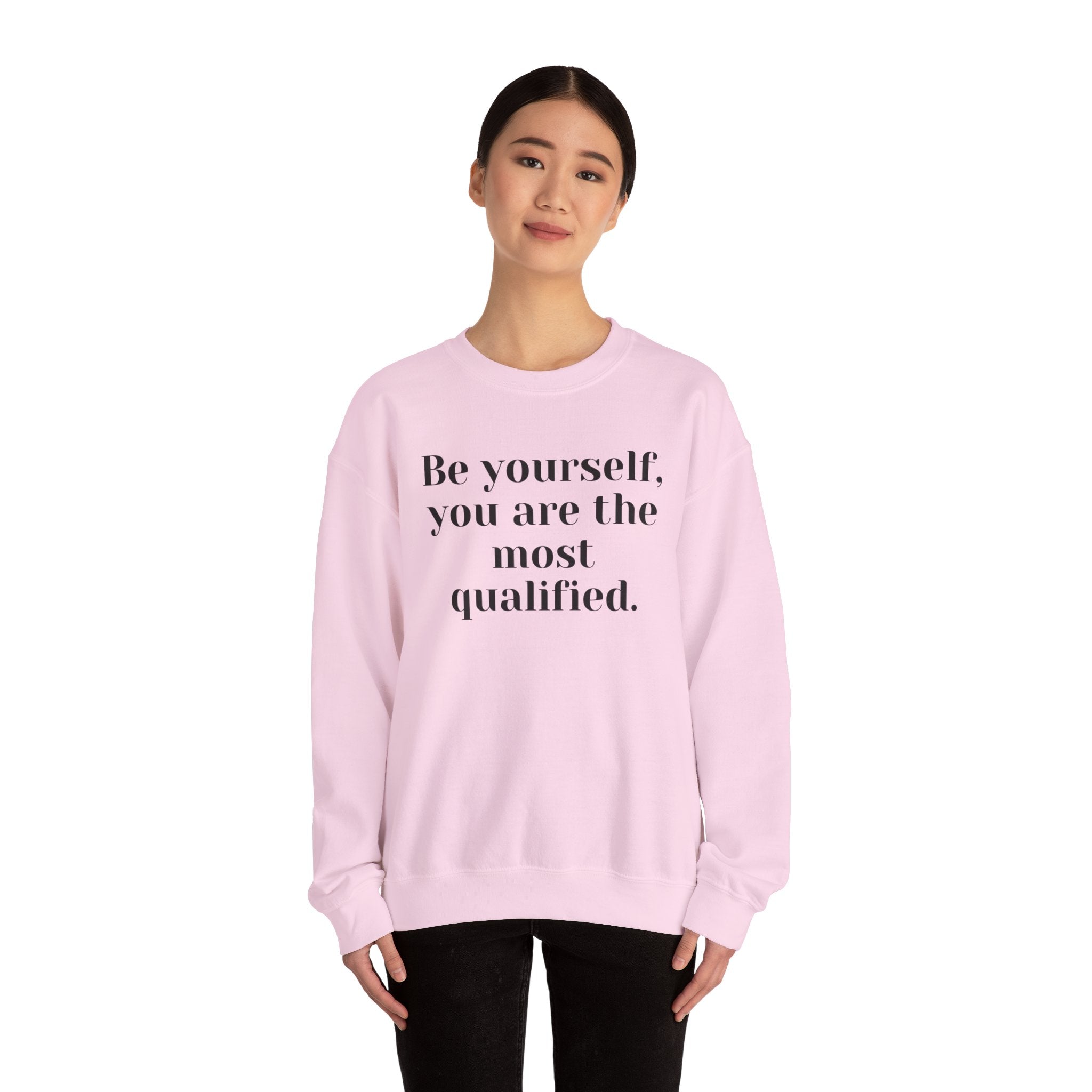 Be Yourself,…, light colored shirt, Unisex Heavy Blend™ Crewneck Sweatshirt