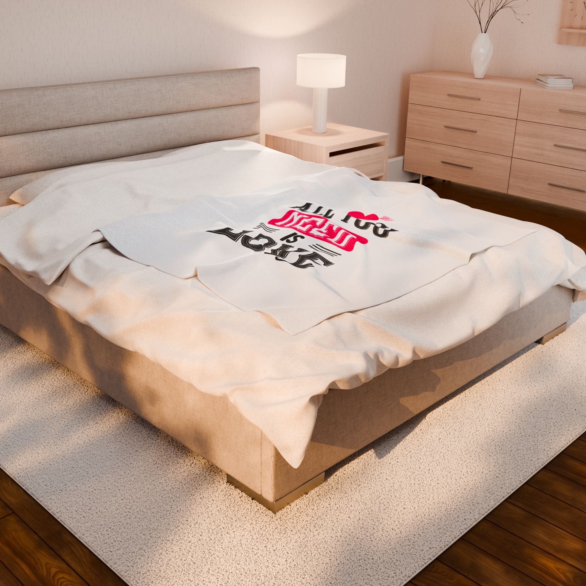 All You Need Is Love, Velveteen Plush Blanket