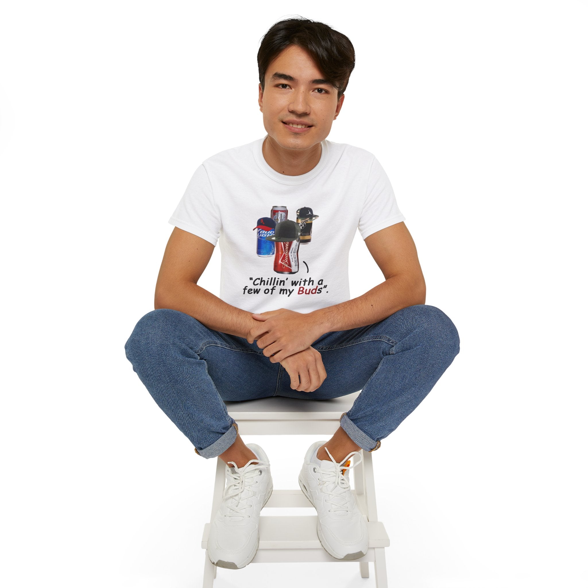 Chillin’ With A Few Of My Buds, Unisex Ultra Cotton Tee