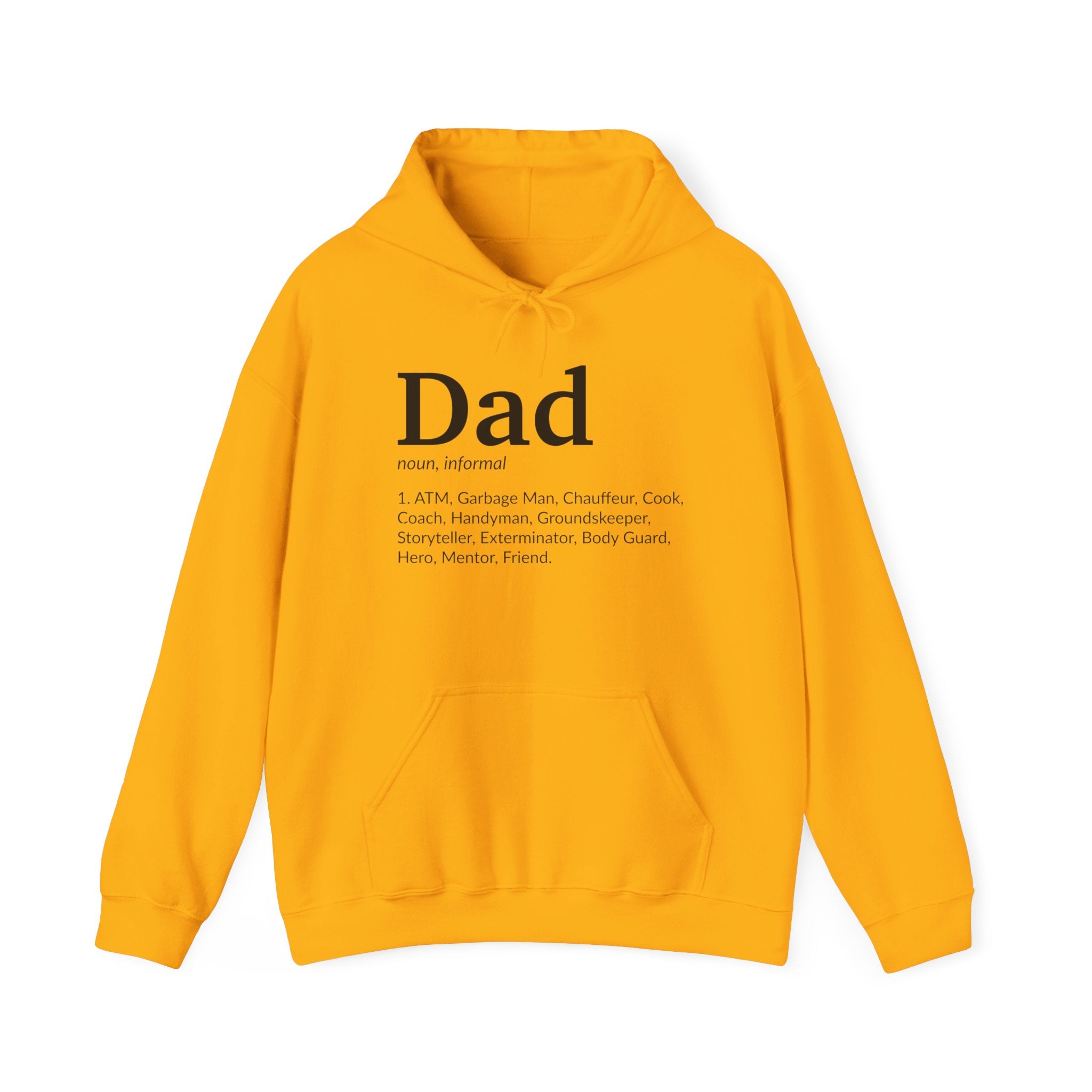 Dad Definition, light colored shirt, Unisex Heavy Blend™ Hooded Sweatshirt