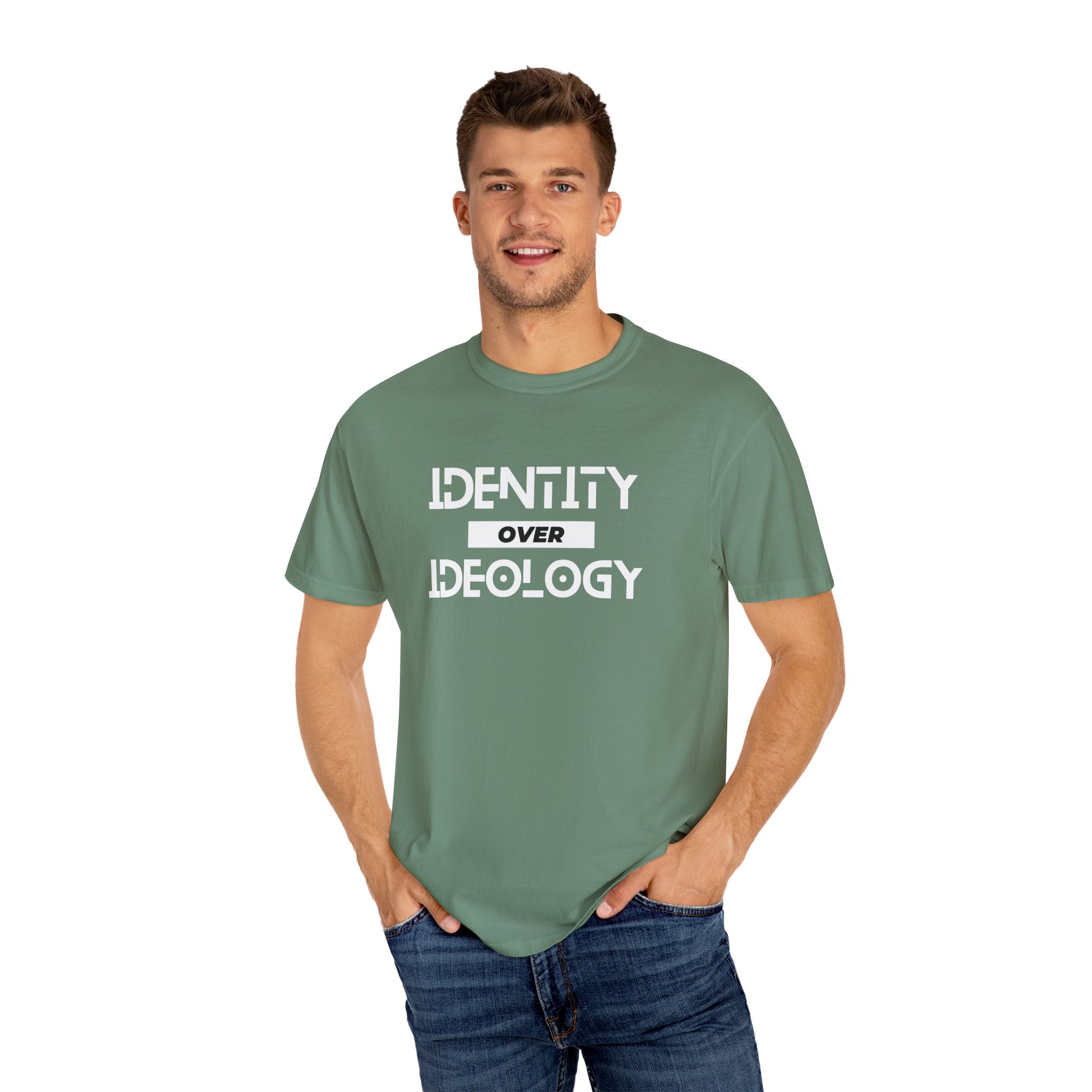 Identity Over Ideology, Unisex Garment-Dyed T-shirt