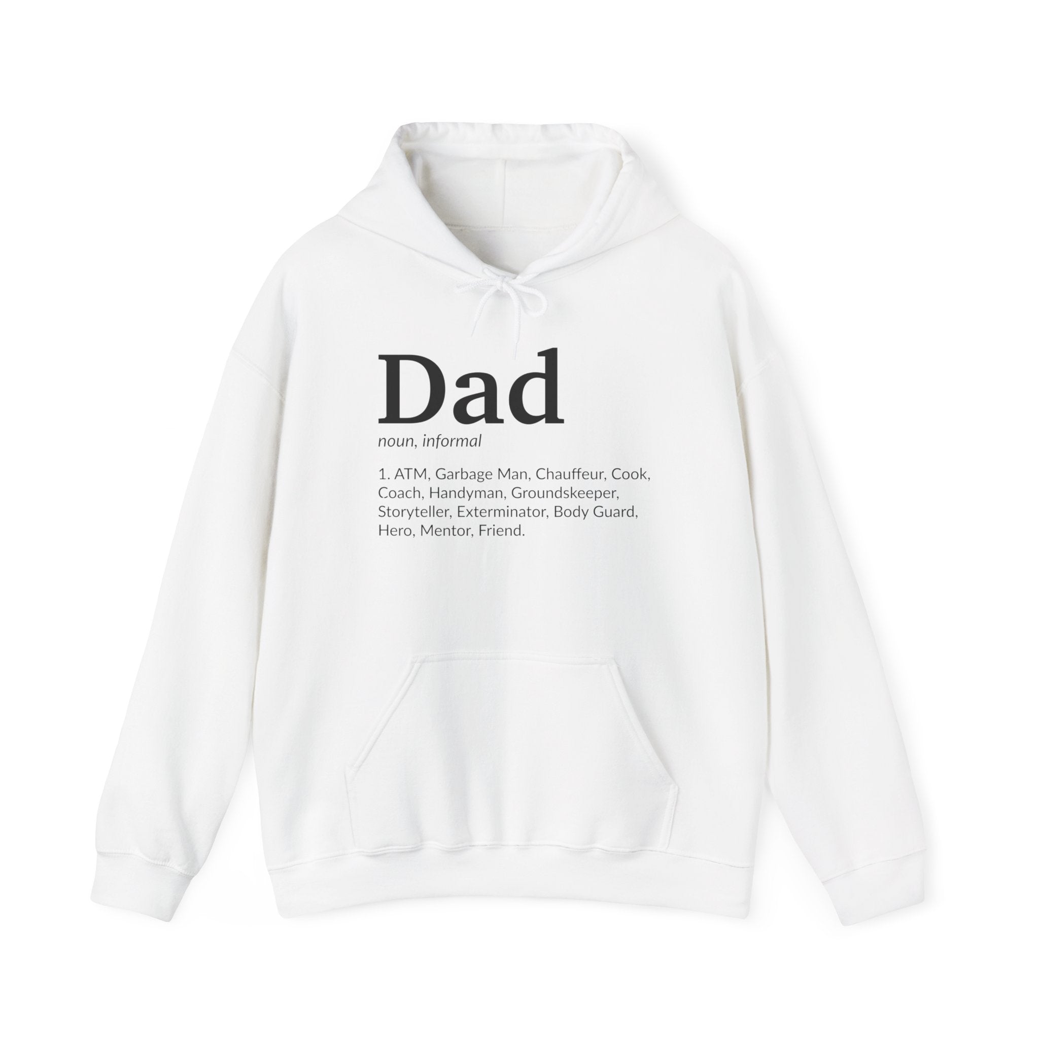 Dad Definition, light colored shirt, Unisex Heavy Blend™ Hooded Sweatshirt