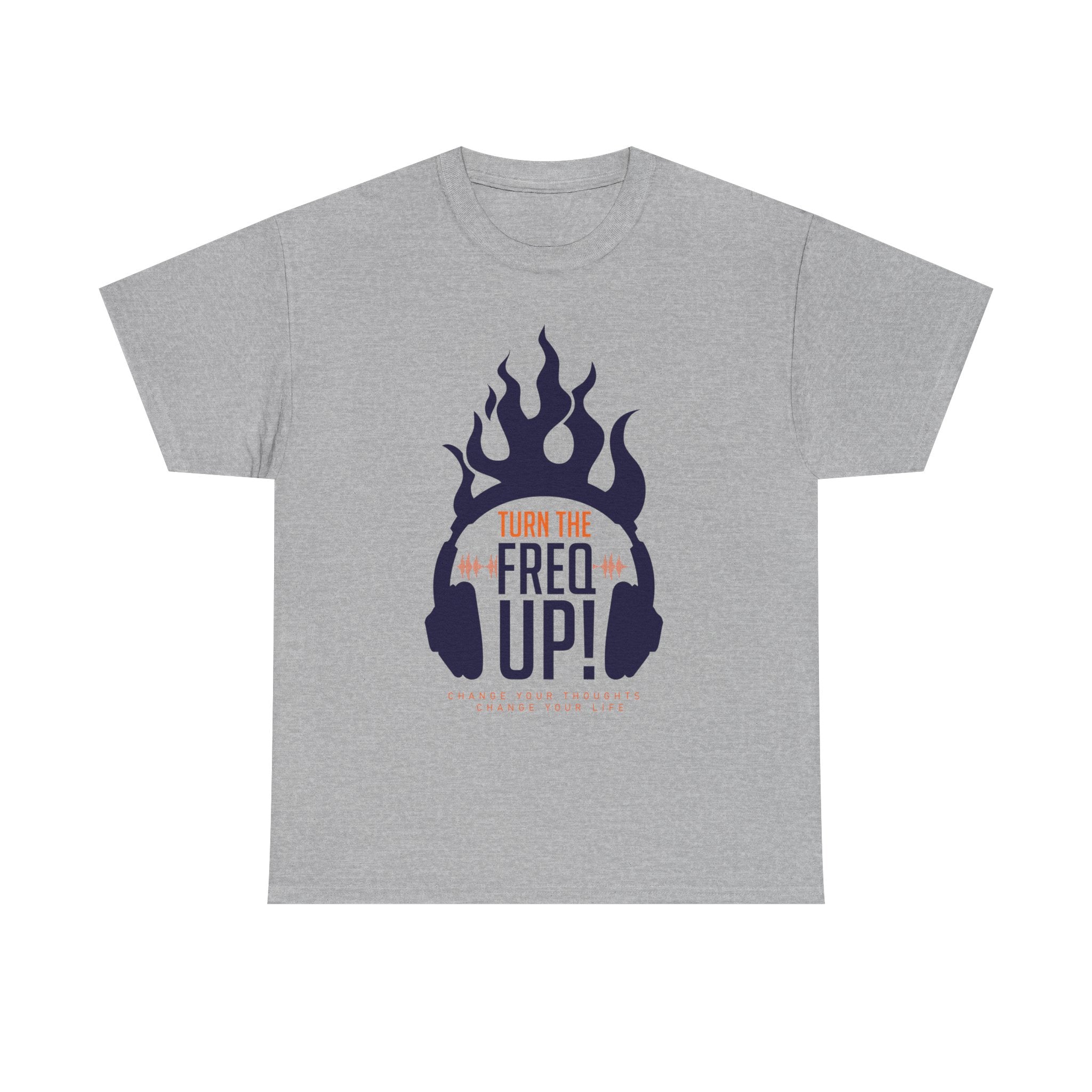 Turn The Freq Up, Unisex Heavy Cotton Tee