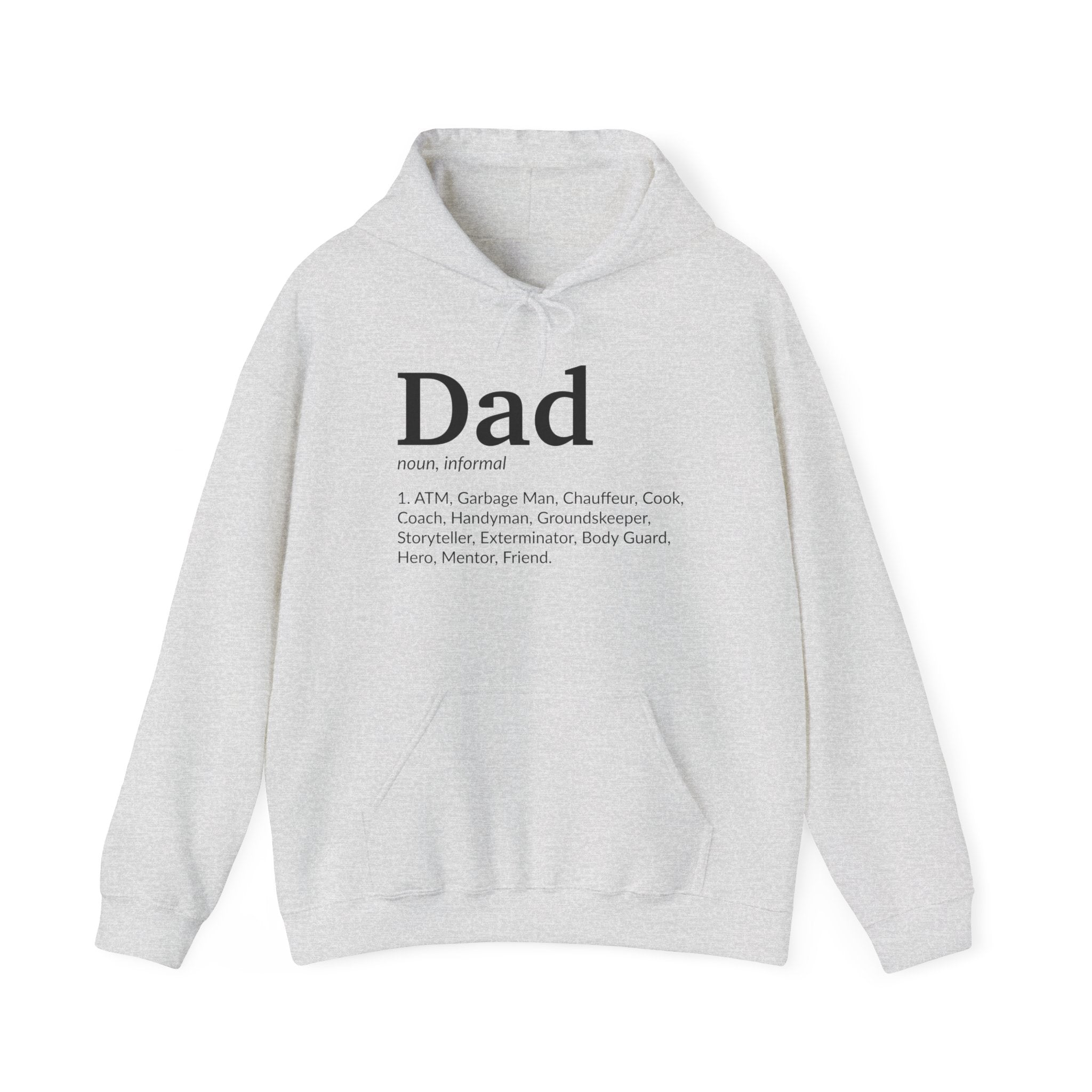 Dad Definition, light colored shirt, Unisex Heavy Blend™ Hooded Sweatshirt