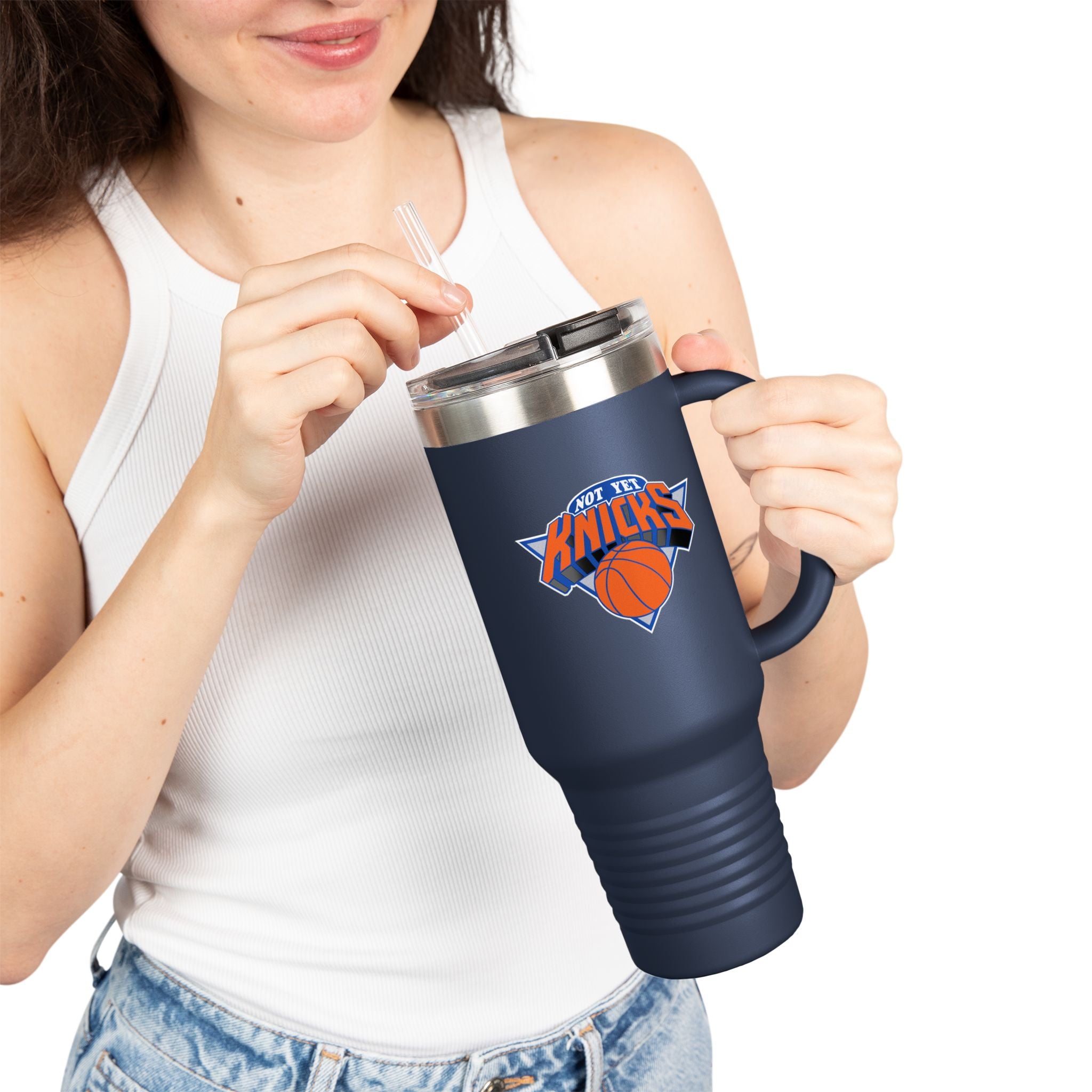 Basketball Insulated Travel Mug | Perfect for Fans, Sports Events, Everyday Use, Christmas, Birthday Gift, 40oz