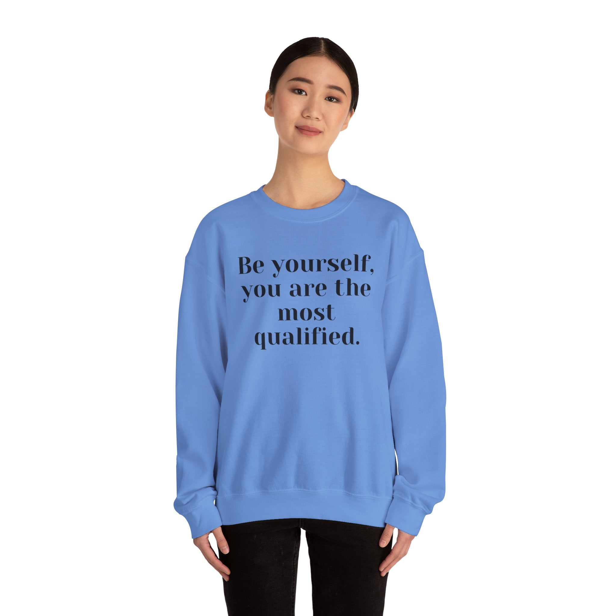 Be Yourself,…, light colored shirt, Unisex Heavy Blend™ Crewneck Sweatshirt