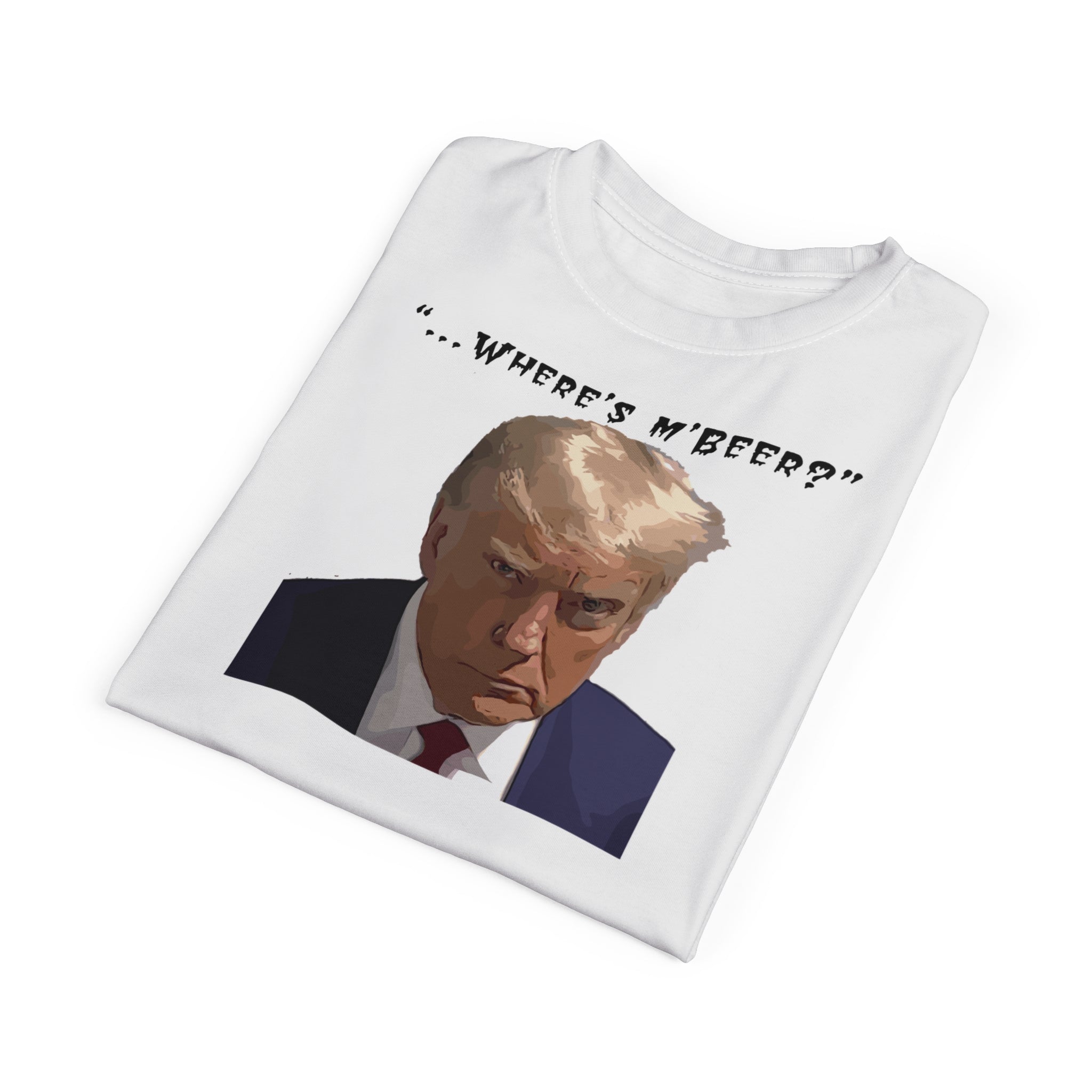 Where’s M' Beer?, Unisex Cut & Sew Tee (AOP)