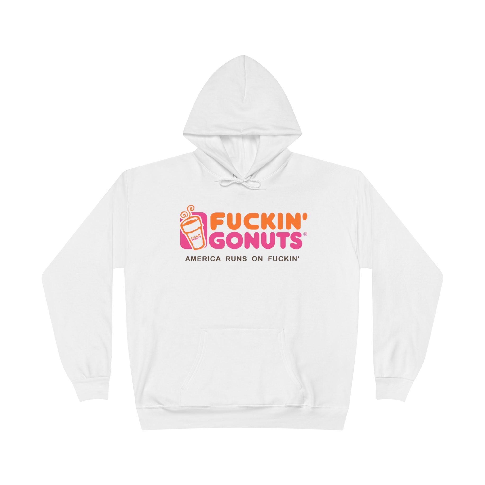 Fuckin’ Gonuts, Unisex EcoSmart® Pullover Hoodie Sweatshirt