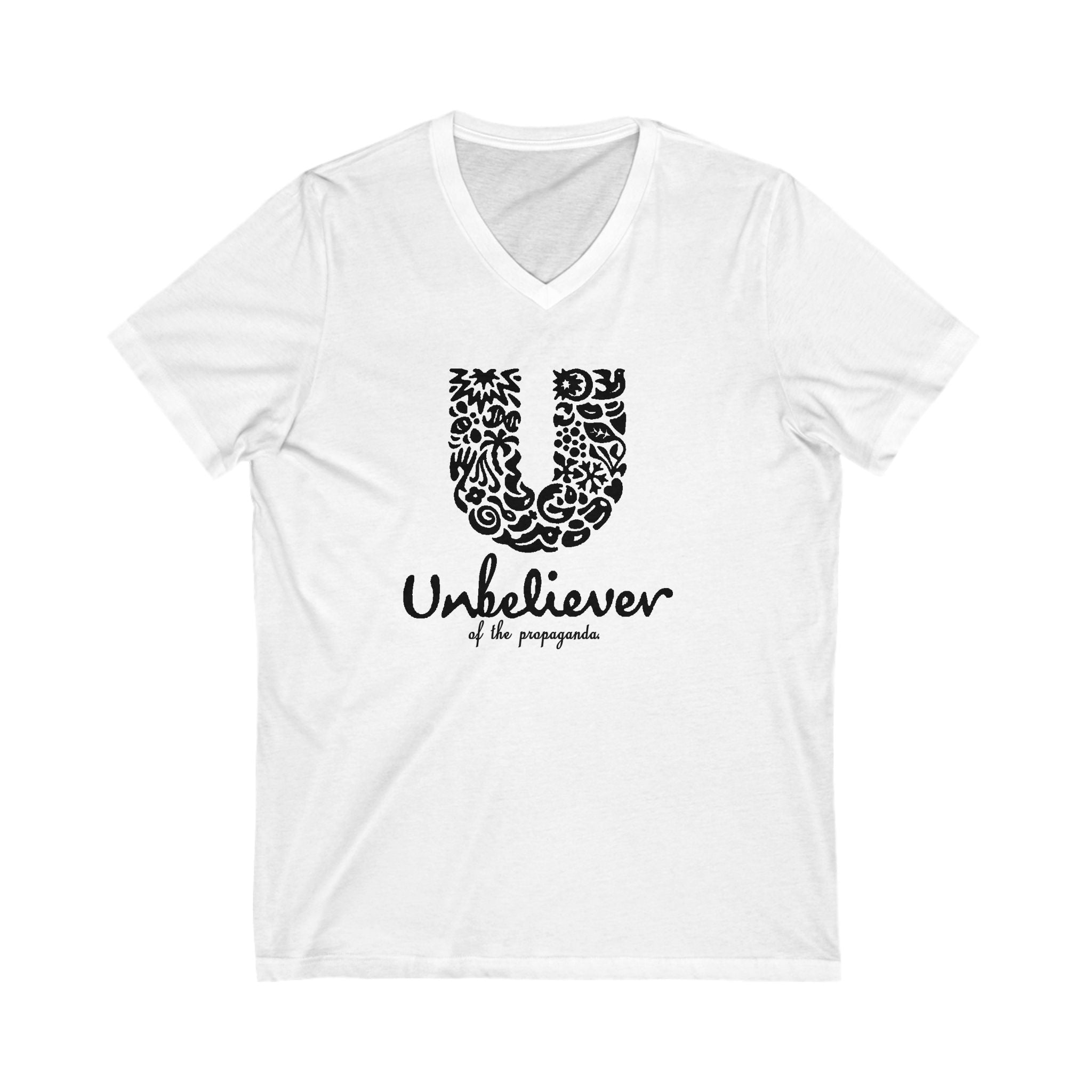 Unisex Jersey Short Sleeve V-Neck Tee