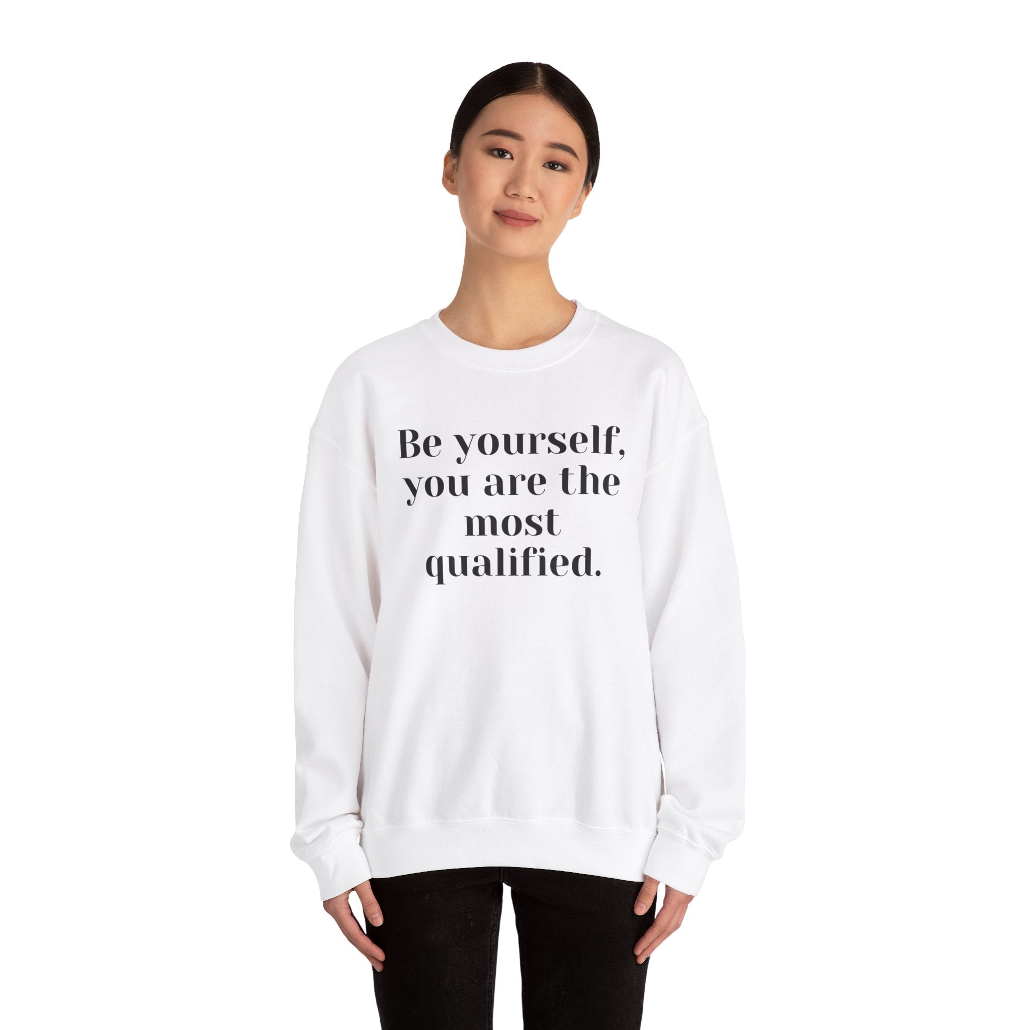 Be Yourself,…, light colored shirt, Unisex Heavy Blend™ Crewneck Sweatshirt