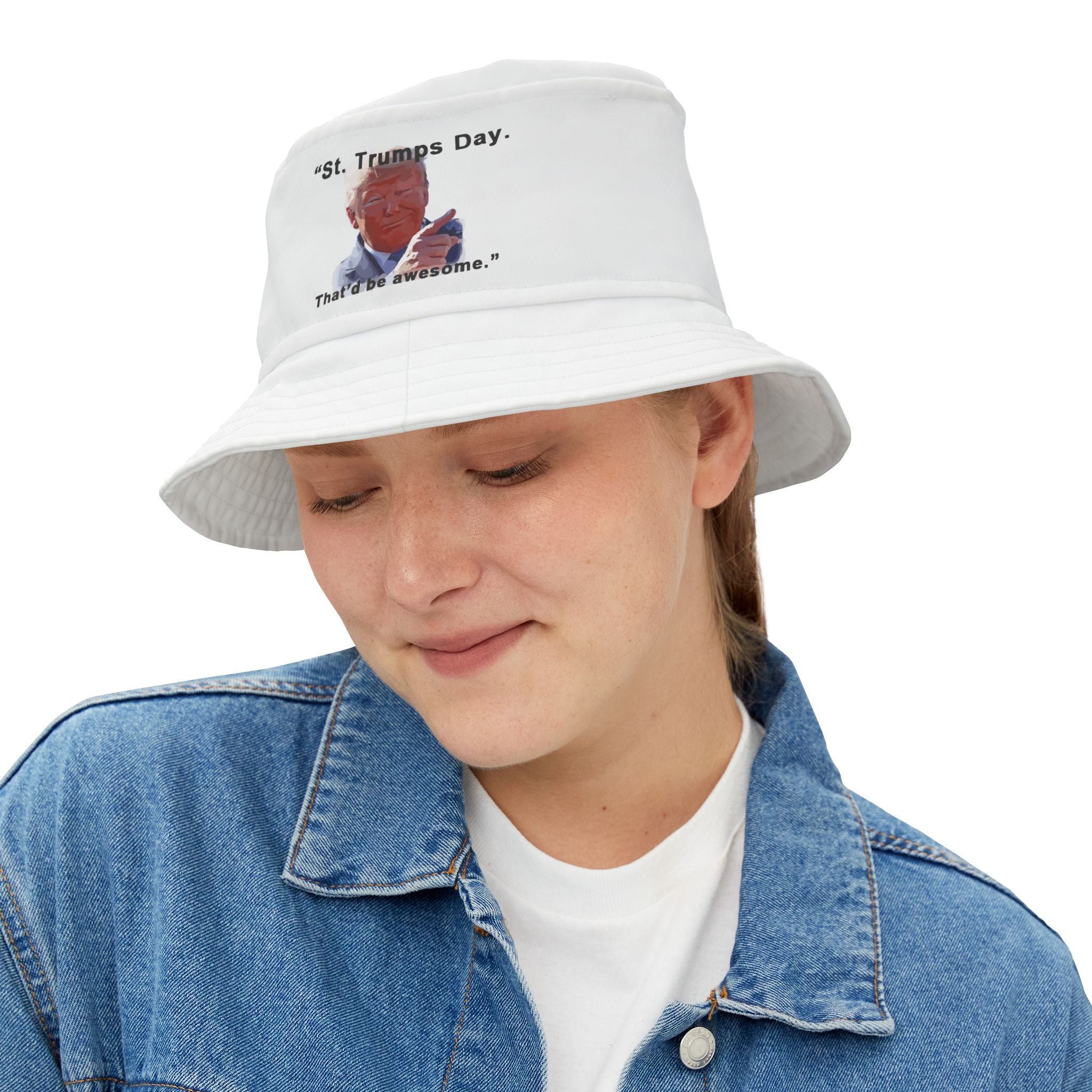 St. Trump’s Day, That’d Be Awesome!, Bucket Hat (AOP)