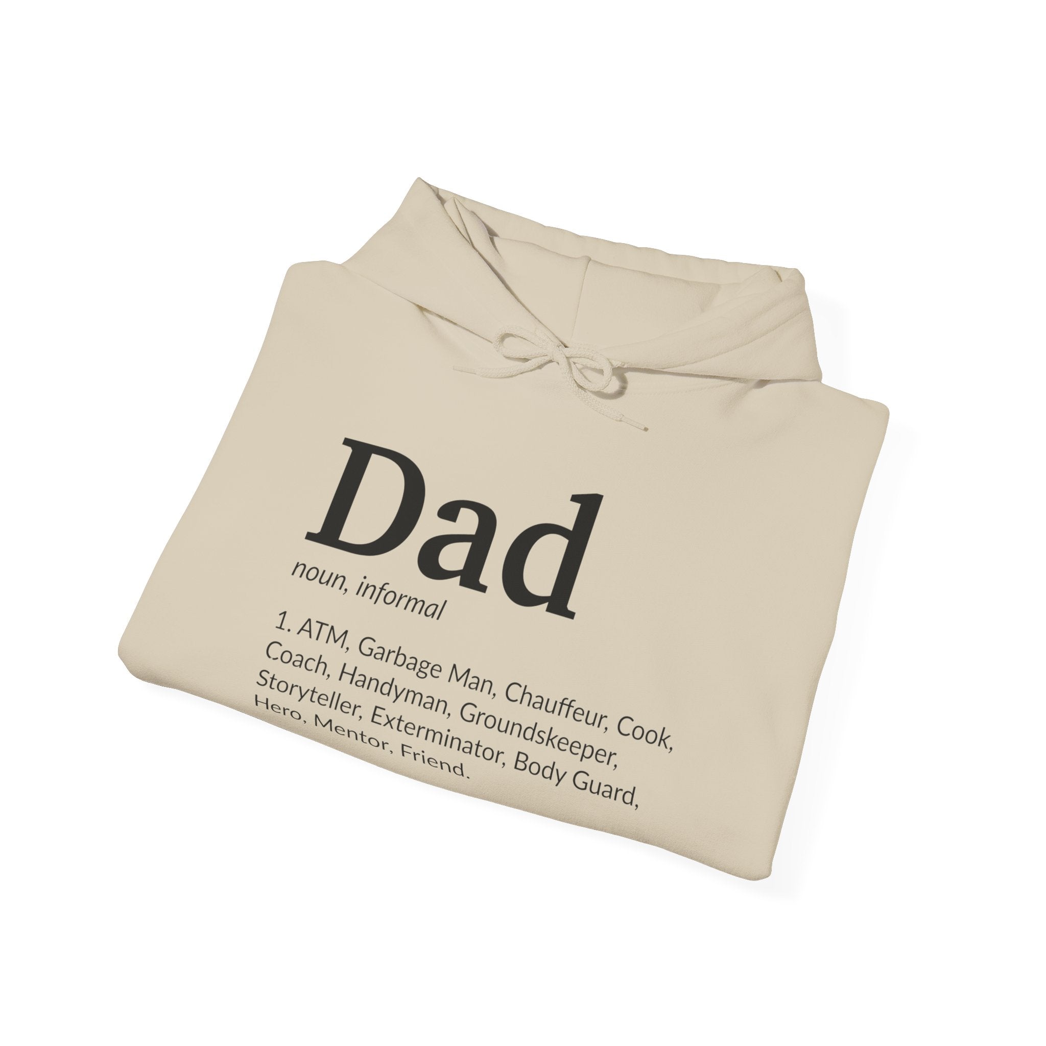 Dad Definition, light colored shirt, Unisex Heavy Blend™ Hooded Sweatshirt
